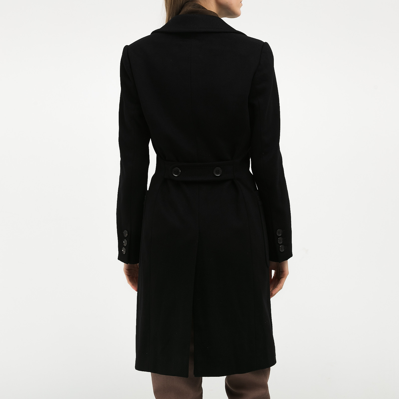 Пальто черного цвета Gucci - фото из каталога магазина брендовой одежды Second Friend Store Пальто Gucci - купить оригинал в секонд-хенде SFS - 3