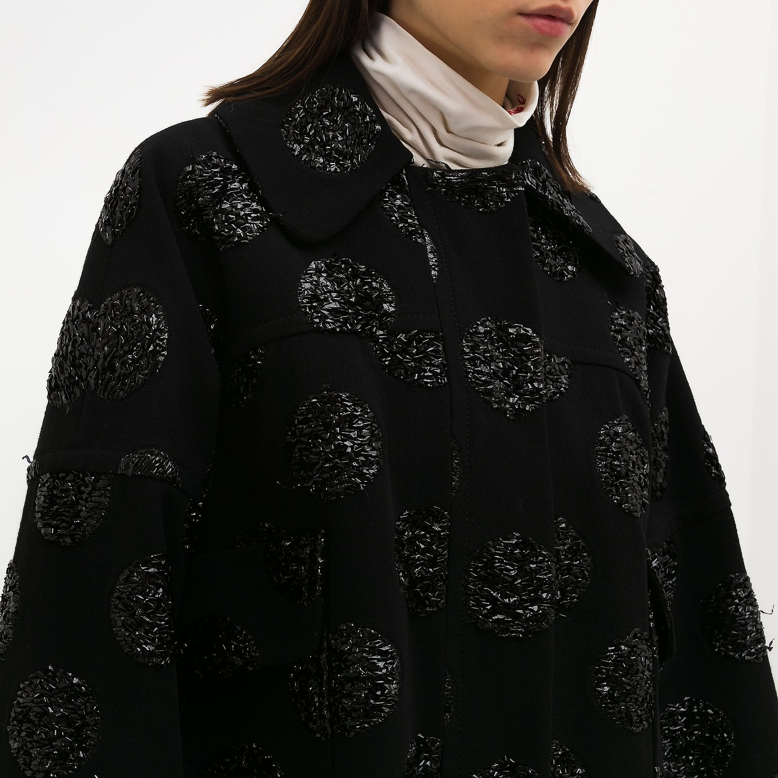 Пальто черного цвета Giambattista Valli - фото из каталога магазина брендовой одежды Second Friend Store Пальто Giambattista Valli - купить оригинал в секонд-хенде SFS - 4