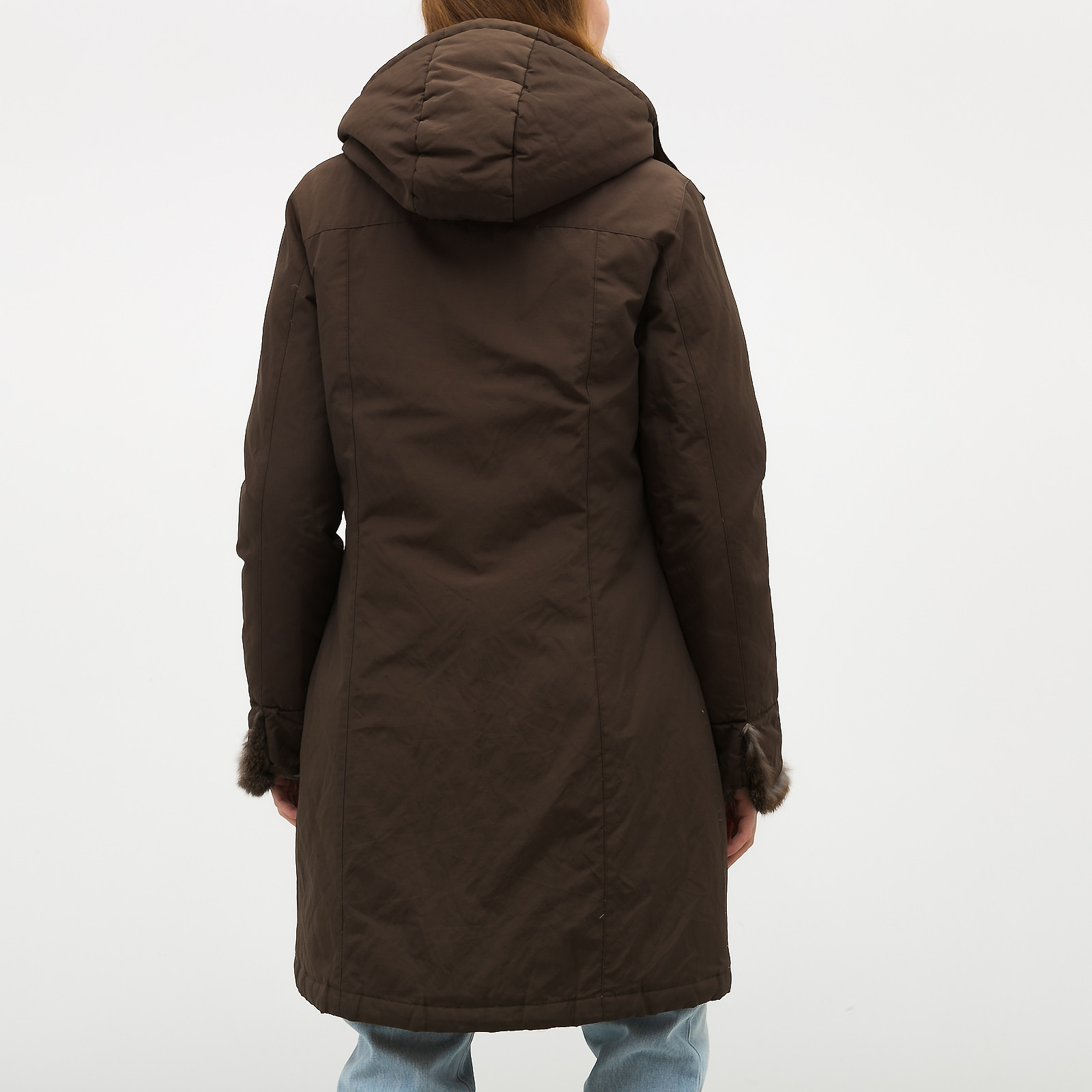 Парка зеленого цвета Woolrich - фото из каталога магазина брендовой одежды Second Friend Store Парка Woolrich - купить оригинал в секонд-хенде SFS - 3