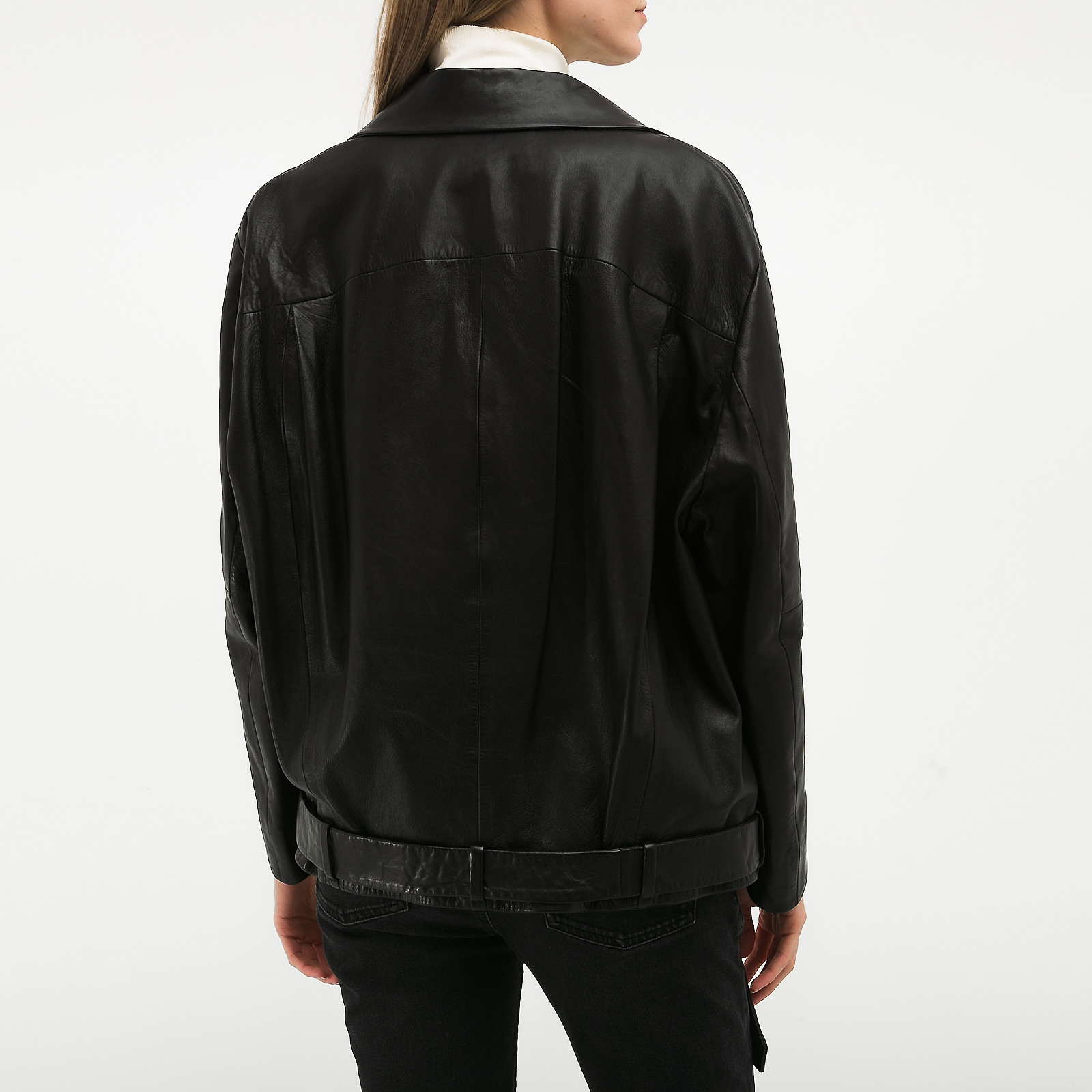 Куртка кожаная черного цвета Acne Studios - фото из каталога магазина брендовой одежды Second Friend Store Куртка кожаная Acne Studios - купить оригинал в секонд-хенде SFS - 2