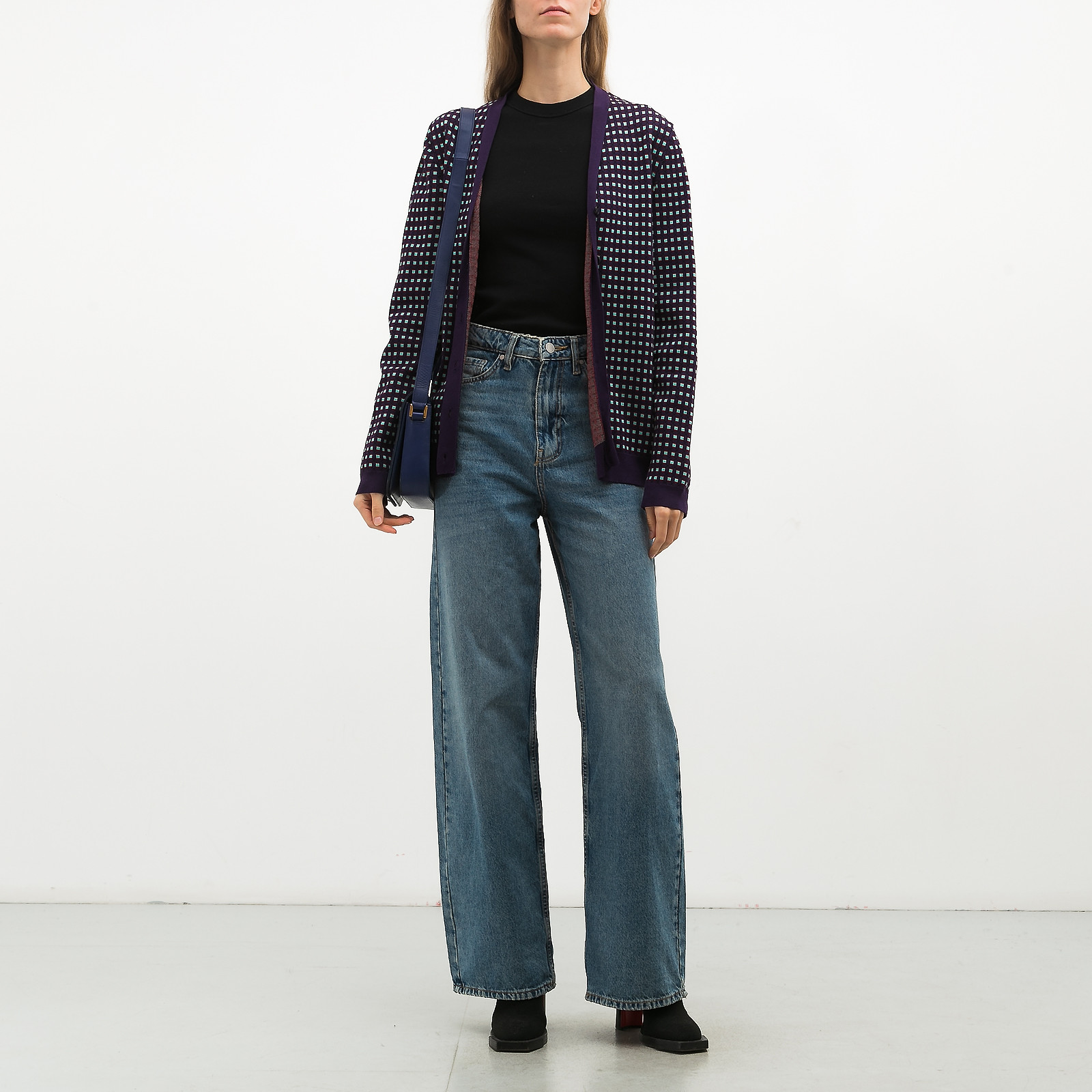 Кардиган фиолетового цвета Marni - фото из каталога магазина брендовой одежды Second Friend Store Кардиган Marni - купить оригинал в секонд-хенде SFS - 3