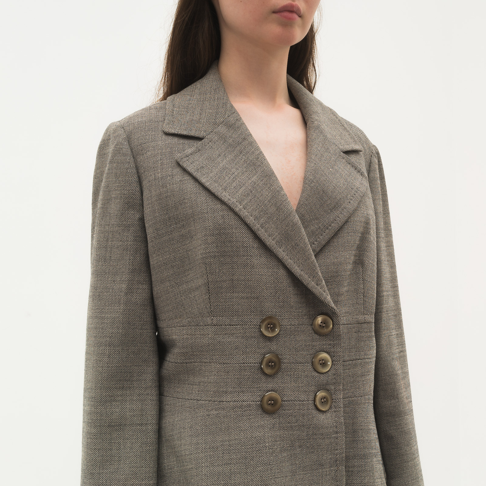 Костюм серого цвета Max Mara - фото из каталога магазина брендовой одежды Second Friend Store Костюм Max Mara - купить оригинал в секонд-хенде SFS - 6