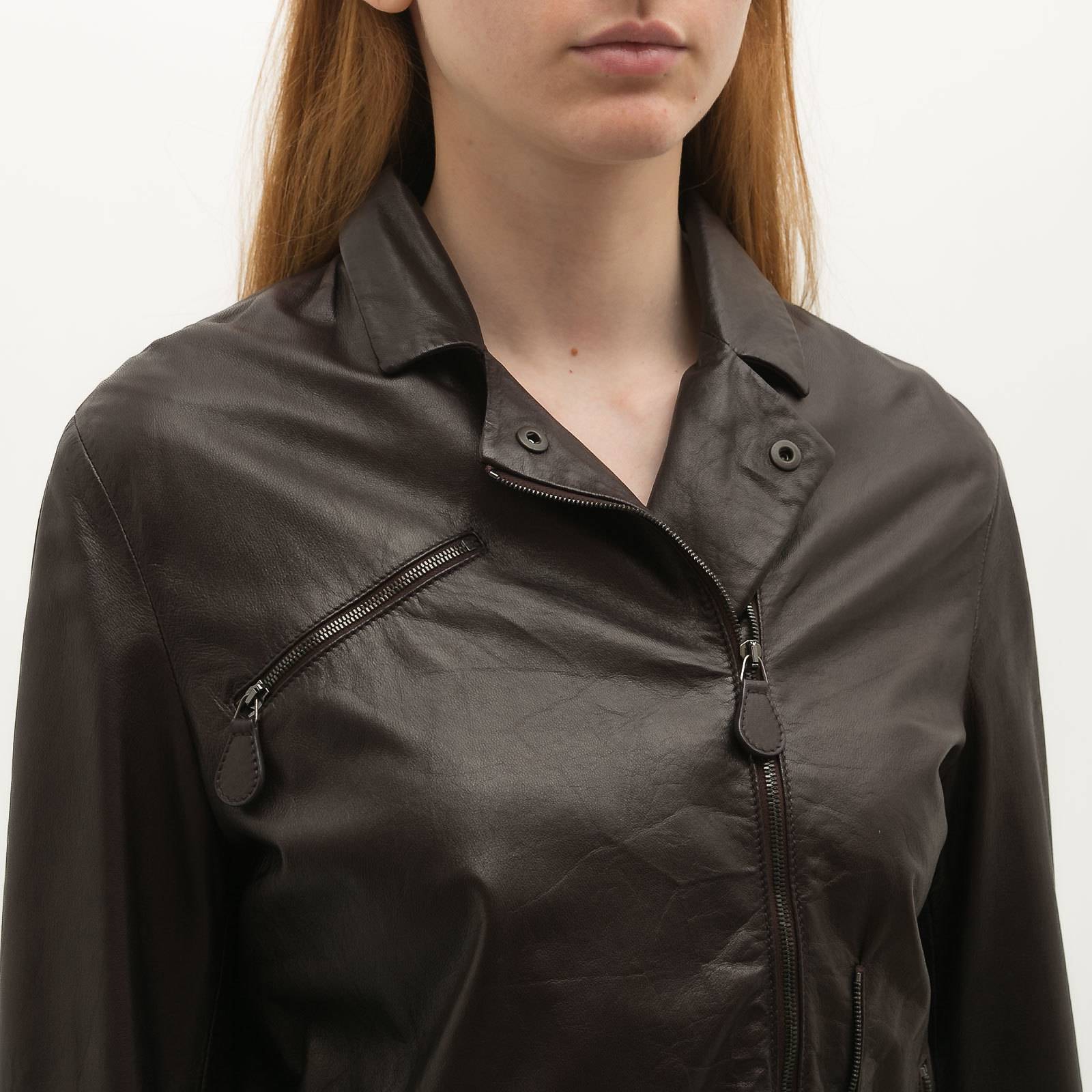 Кожаная куртка Bottega Veneta - купить оригинал в секонд-хенде SFS