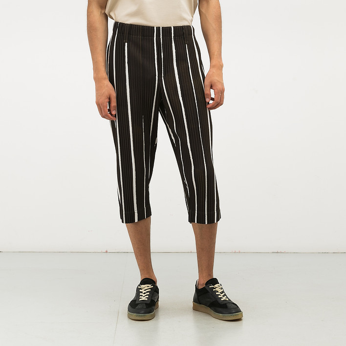 ISSEY MIYAKE イッセイミヤケ カットソー プリーツ加工 ストライプ