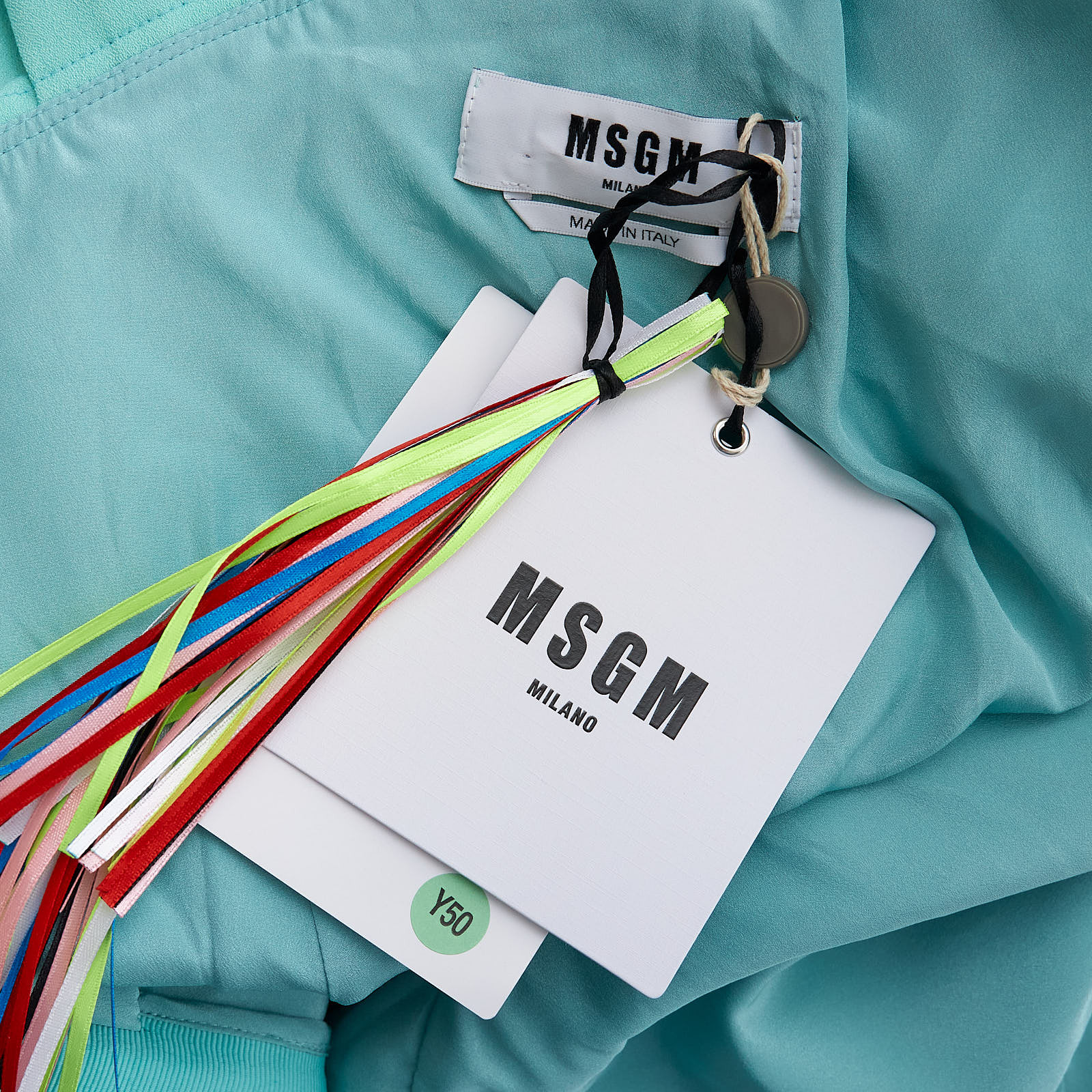 Комбинезон зеленого цвета MSGM - фото из каталога магазина брендовой одежды Second Friend Store Комбинезон MSGM - купить оригинал в секонд-хенде SFS - 5