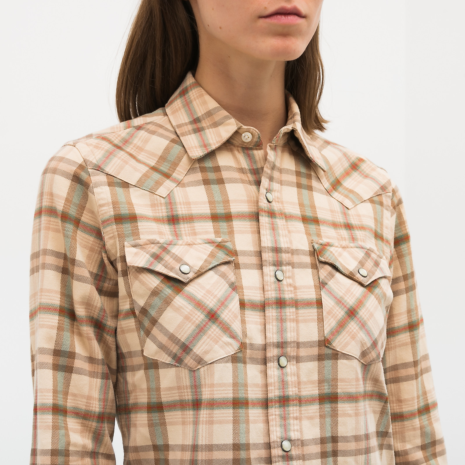 Рубашка бежевого цвета Ralph Lauren - фото из каталога магазина брендовой одежды Second Friend Store Рубашка Ralph Lauren - купить оригинал в секонд-хенде SFS - 4