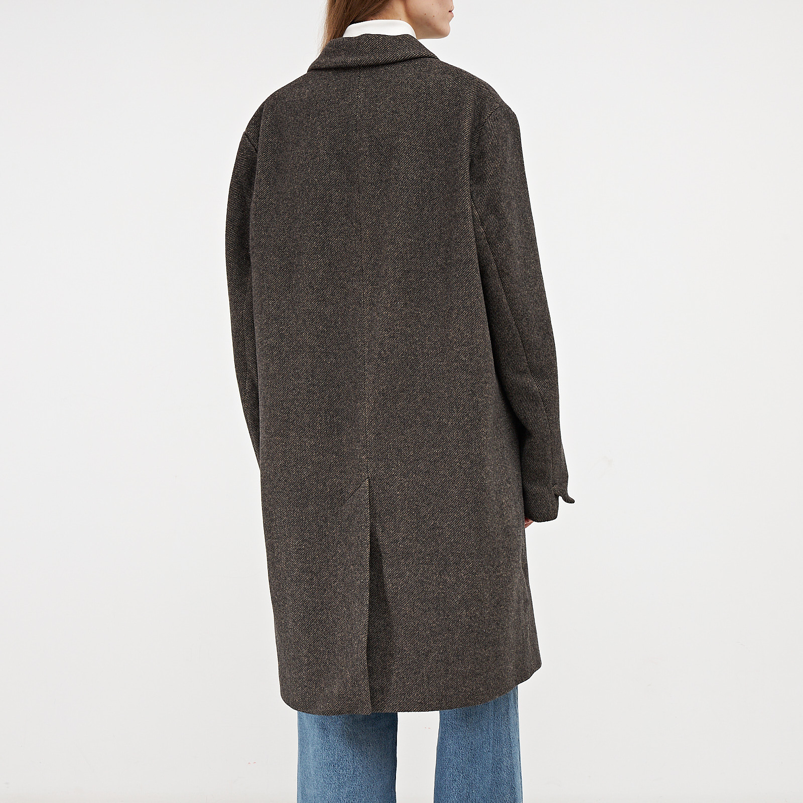 Пальто серого цвета Zadig & Voltaire - фото из каталога магазина брендовой одежды Second Friend Store Пальто Zadig & Voltaire - купить оригинал в секонд-хенде SFS - 3