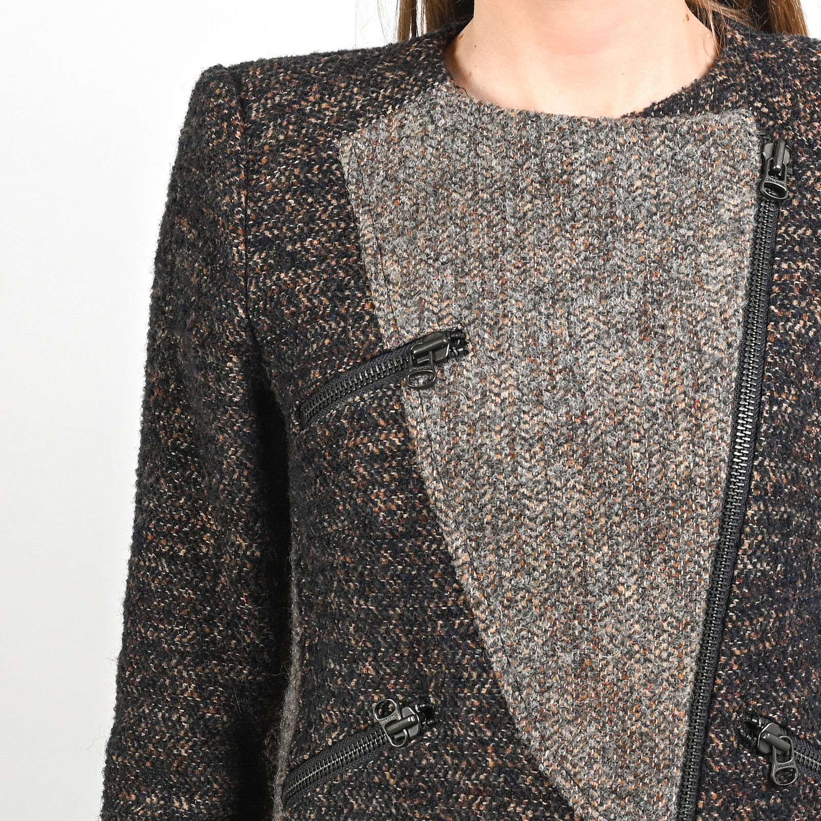 Куртка коричневого цвета Zadig & Voltaire - фото из каталога магазина брендовой одежды Second Friend Store Куртка Zadig & Voltaire - купить оригинал в секонд-хенде SFS - 4