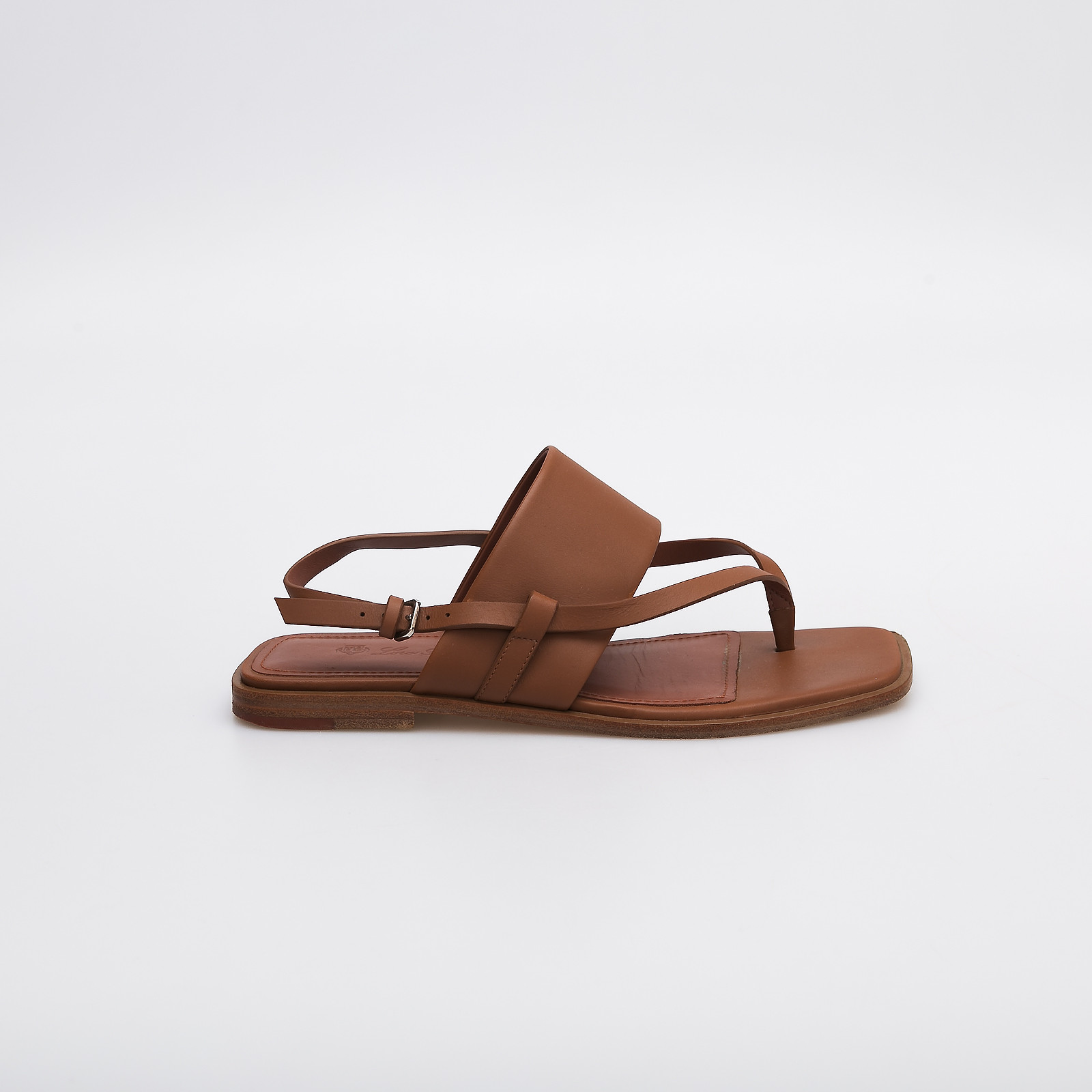 Сандалии  коричневого цвета Loro Piana - фото из каталога магазина брендовой одежды Second Friend Store Сандалии Loro Piana - купить оригинал в секонд-хенде SFS - 1