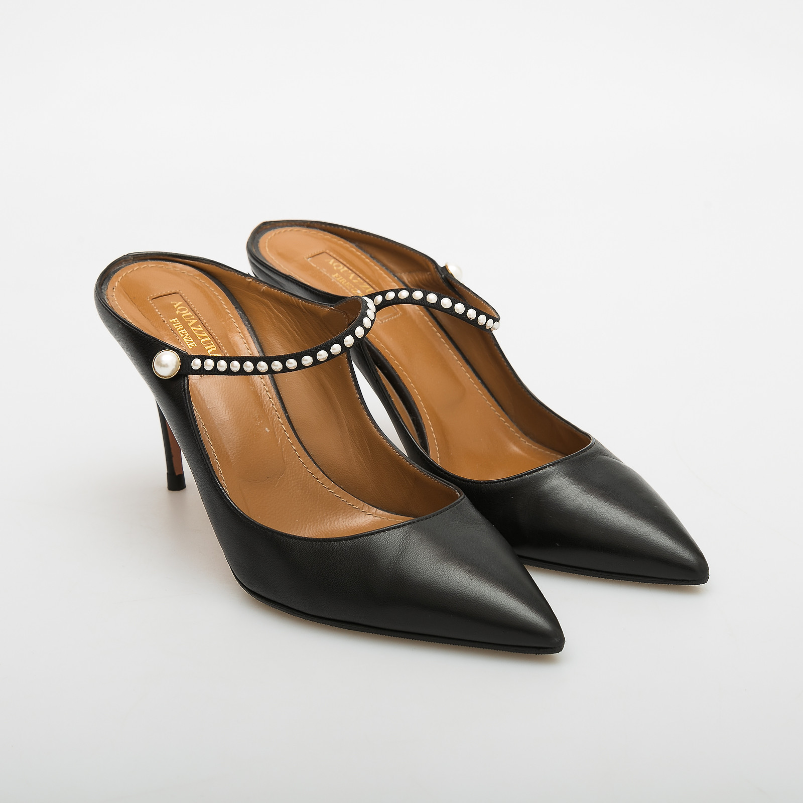 Туфли черного цвета Aquazzura - фото из каталога магазина брендовой одежды Second Friend Store Туфли Aquazzura - купить оригинал в секонд-хенде SFS - 2