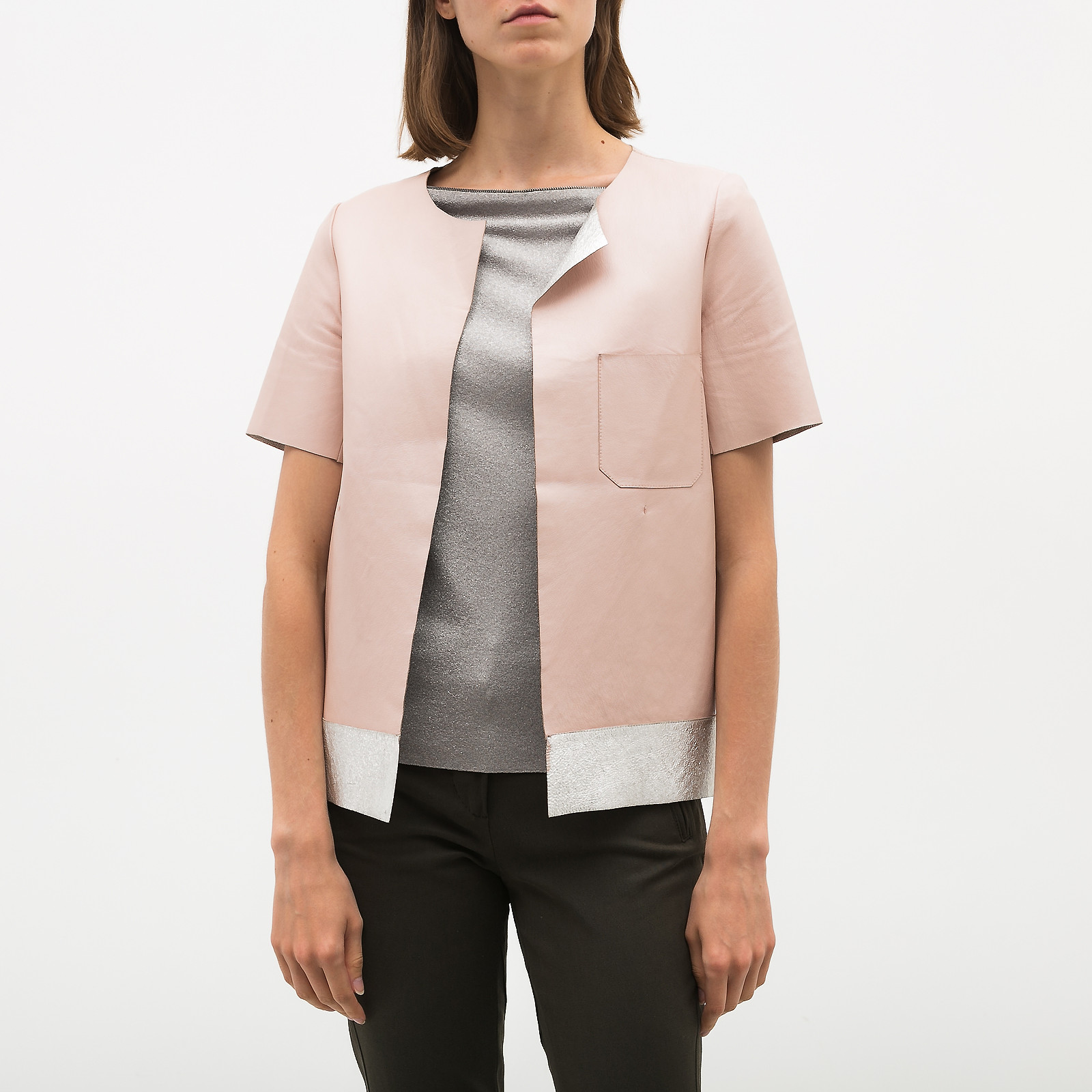 Жакет розового цвета Marni - фото из каталога магазина брендовой одежды Second Friend Store Жакет Marni - купить оригинал в секонд-хенде SFS - 1