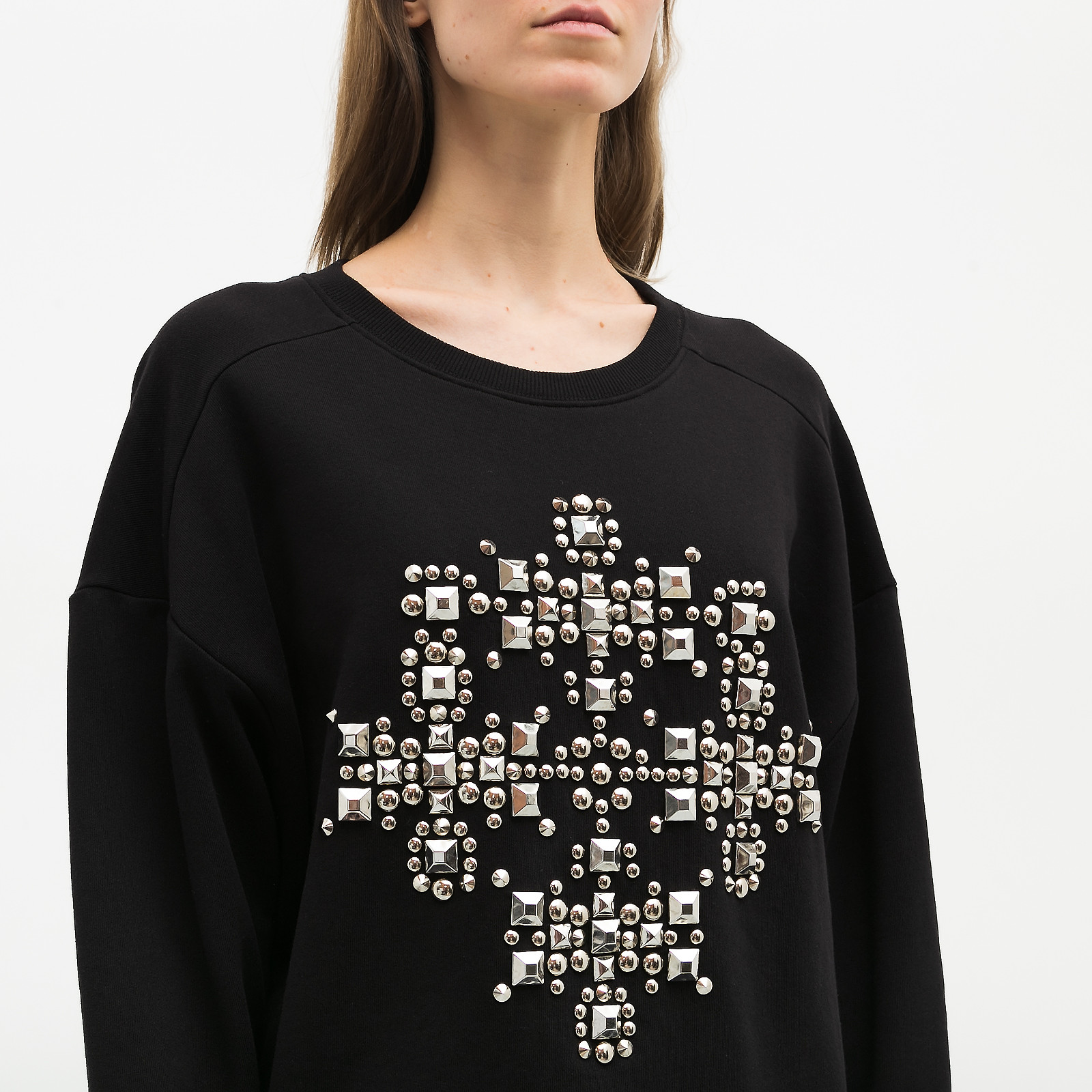 Свитшот черного цвета Saint Laurent - фото из каталога магазина брендовой одежды Second Friend Store Свитшот Saint Laurent - купить оригинал в секонд-хенде SFS - 4