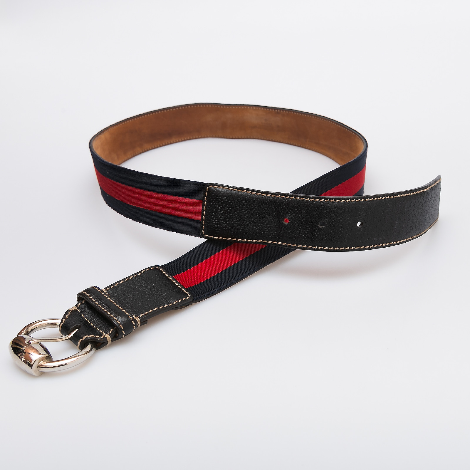 Ремень синего цвета Gucci - фото из каталога магазина брендовой одежды Second Friend Store Ремень Gucci - купить оригинал в секонд-хенде SFS - 3