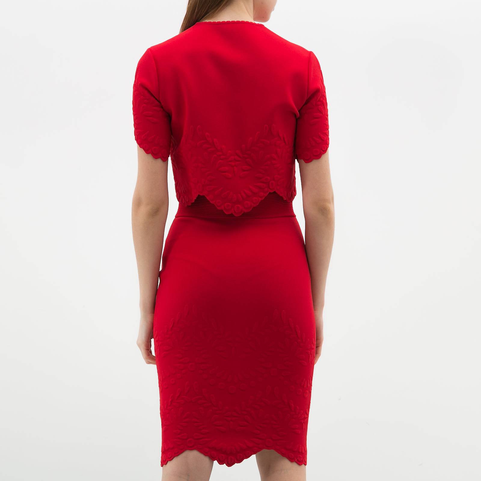 Костюм красного цвета Alexander McQueen - фото из каталога магазина брендовой одежды Second Friend Store Костюм Alexander McQueen - купить оригинал в секонд-хенде SFS - 3