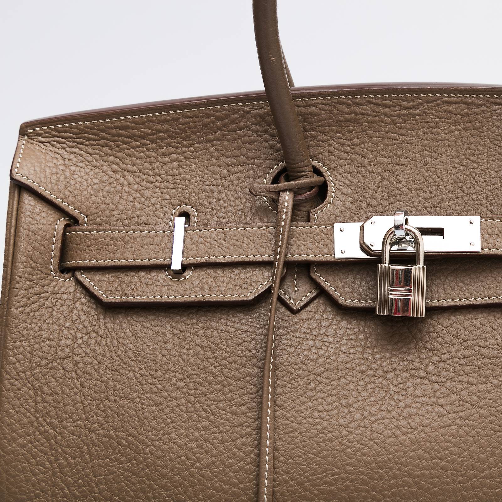 Сумка серого цвета Hermes - фото из каталога магазина брендовой одежды Second Friend Store Сумка Hermes - купить оригинал в секонд-хенде SFS - 6