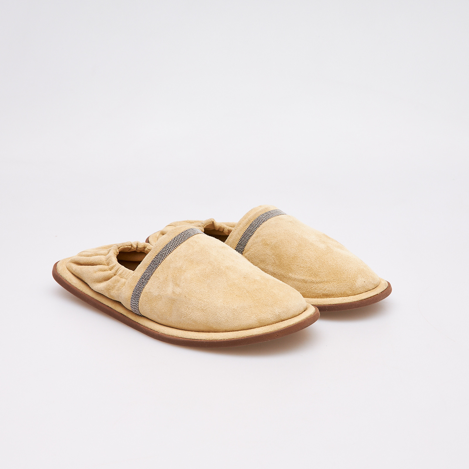 Лоферы  бежевого цвета Brunello Cucinelli - фото из каталога магазина брендовой одежды Second Friend Store Лоферы Brunello Cucinelli - купить оригинал в секонд-хенде SFS - 2