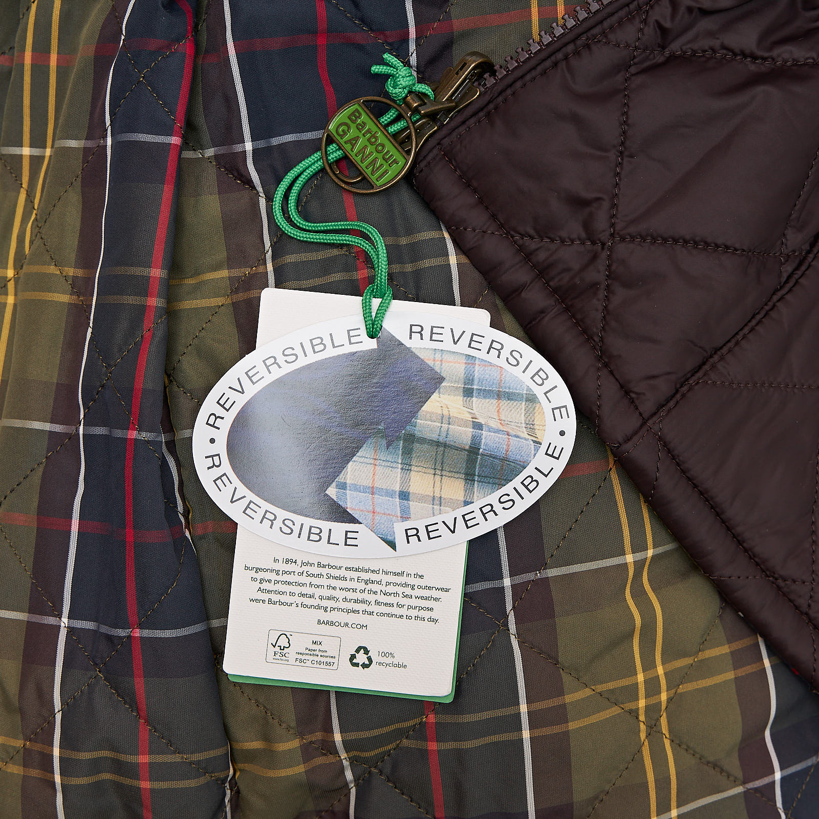 Куртка Barbour x коричневого цвета Ganni - фото из каталога магазина брендовой одежды Second Friend Store Куртка Barbour x Ganni - купить оригинал в секонд-хенде SFS - 6