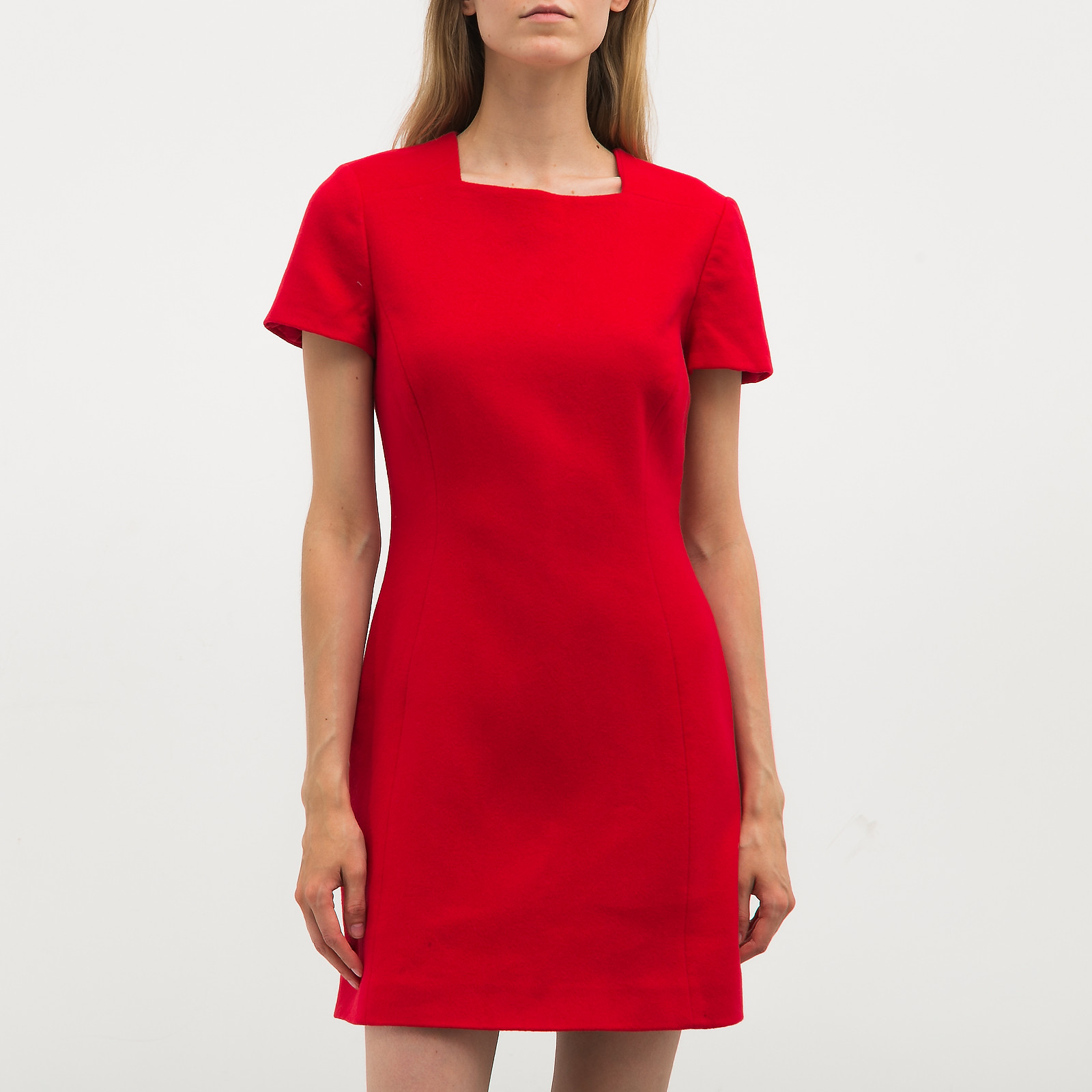 Платье красного цвета Christian Dior - фото из каталога магазина брендовой одежды Second Friend Store Платье Christian Dior - купить оригинал в секонд-хенде SFS - 1