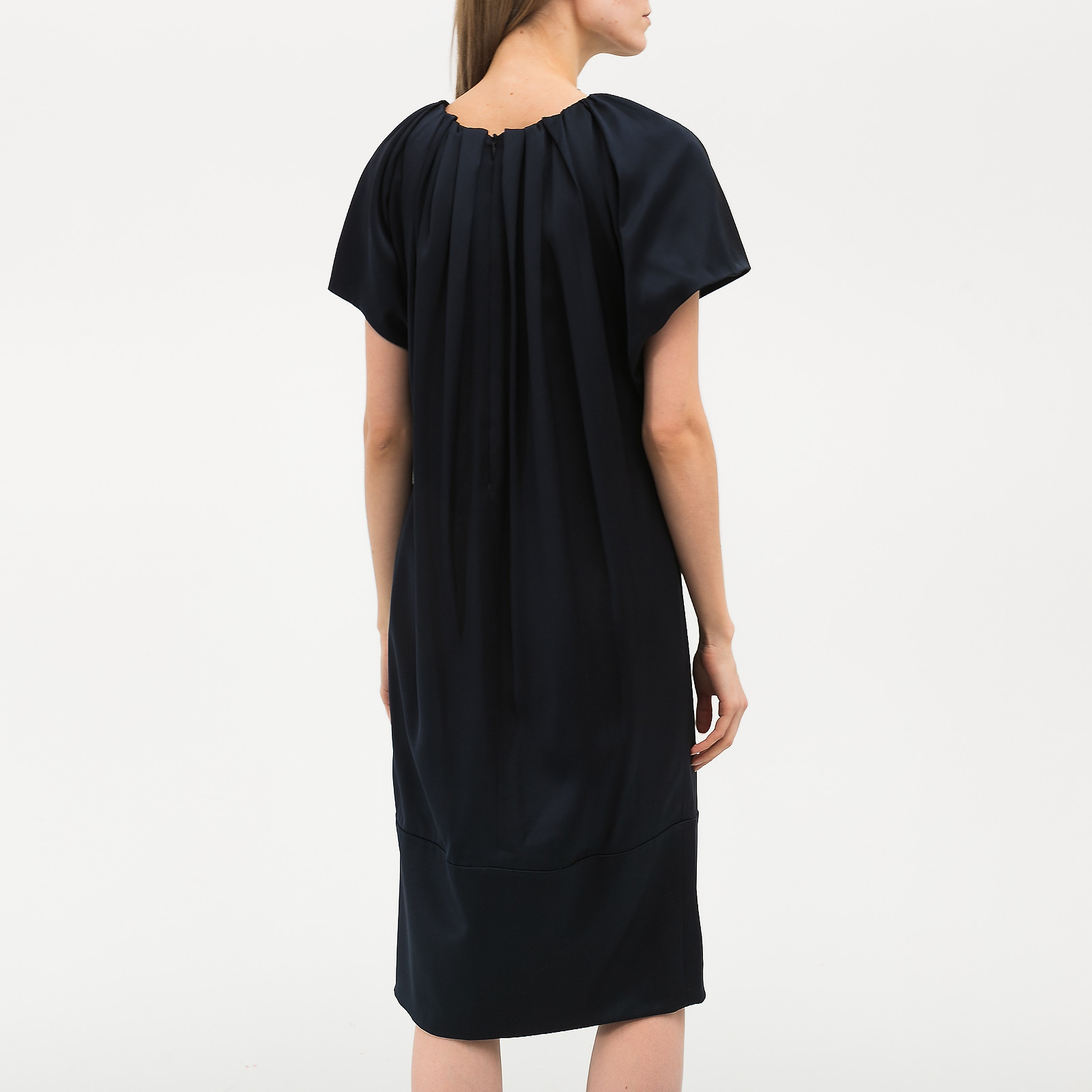Платье  синего цвета Valentino - фото из каталога магазина брендовой одежды Second Friend Store Платье Valentino - купить оригинал в секонд-хенде SFS - 3