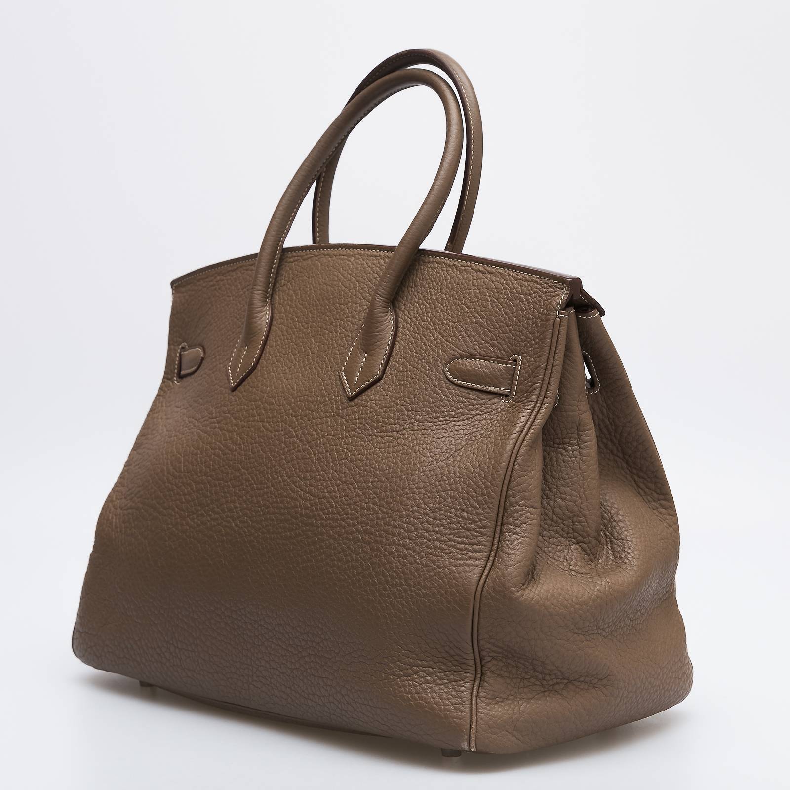 Сумка серого цвета Hermes - фото из каталога магазина брендовой одежды Second Friend Store Сумка Hermes - купить оригинал в секонд-хенде SFS - 3