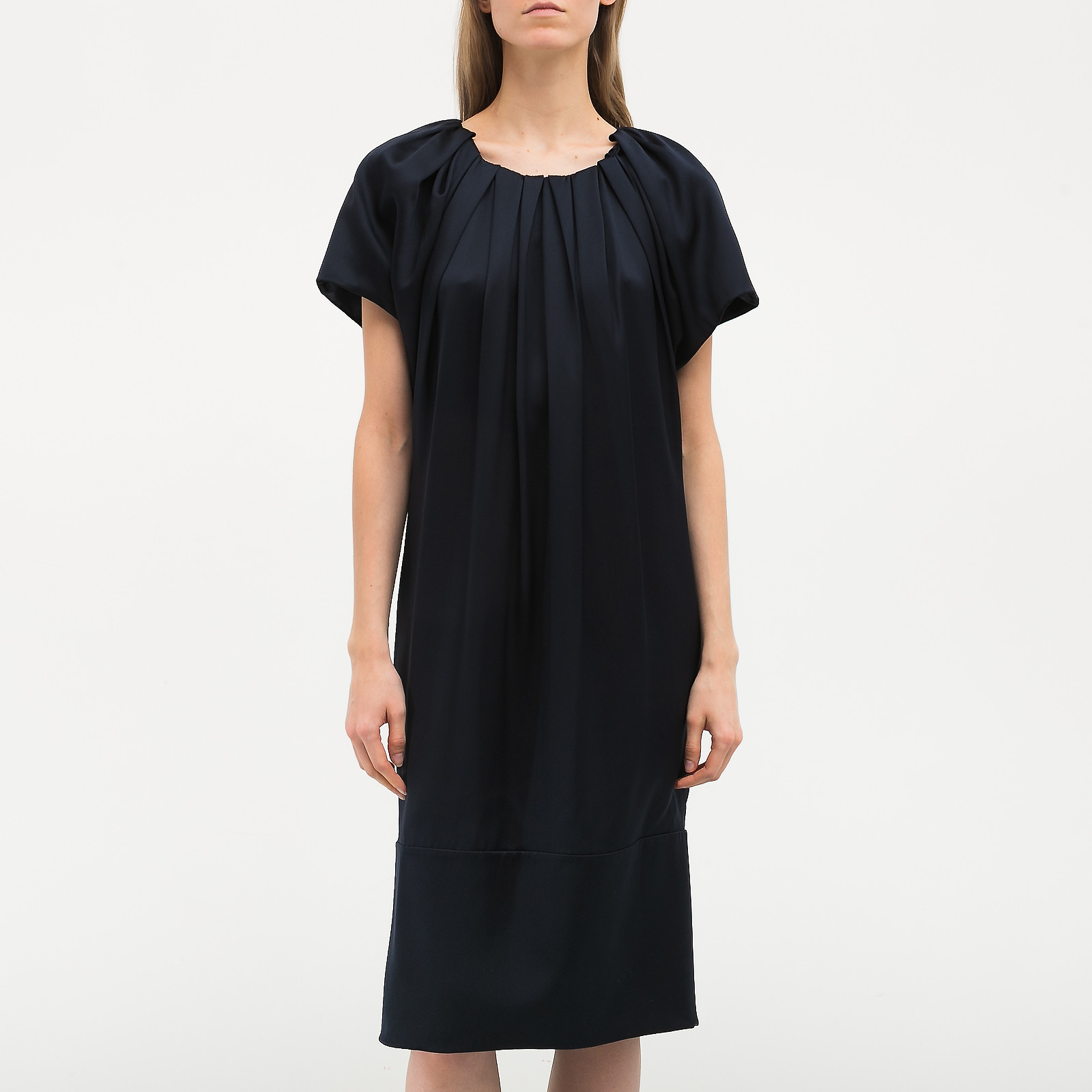 Платье  синего цвета Valentino - фото из каталога магазина брендовой одежды Second Friend Store Платье Valentino - купить оригинал в секонд-хенде SFS - 1
