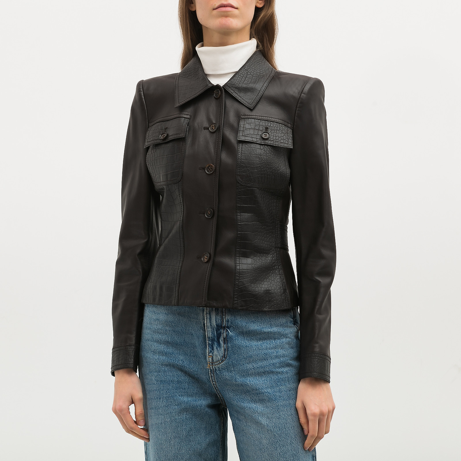 Куртка кожаная Valentino - купить оригинал в секонд-хенде SFS - 1