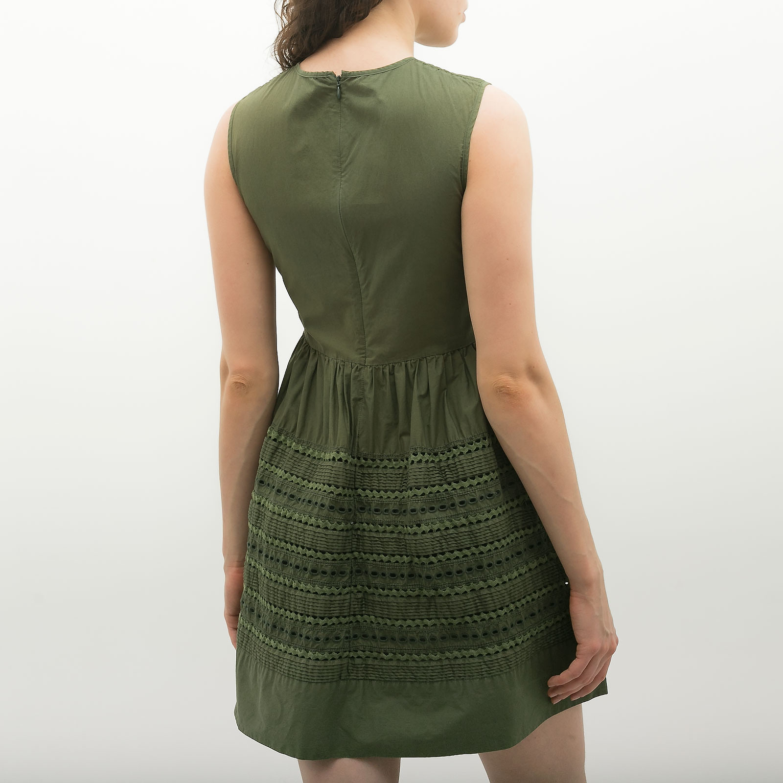 Платье  зеленого цвета Red Valentino - фото из каталога магазина брендовой одежды Second Friend Store Платье Red Valentino - купить оригинал в секонд-хенде SFS - 2
