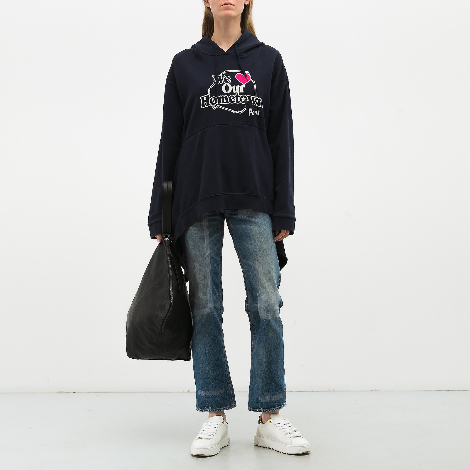 Худи синего цвета Vetements - фото из каталога магазина брендовой одежды Second Friend Store Худи Vetements - купить оригинал в секонд-хенде SFS - 2