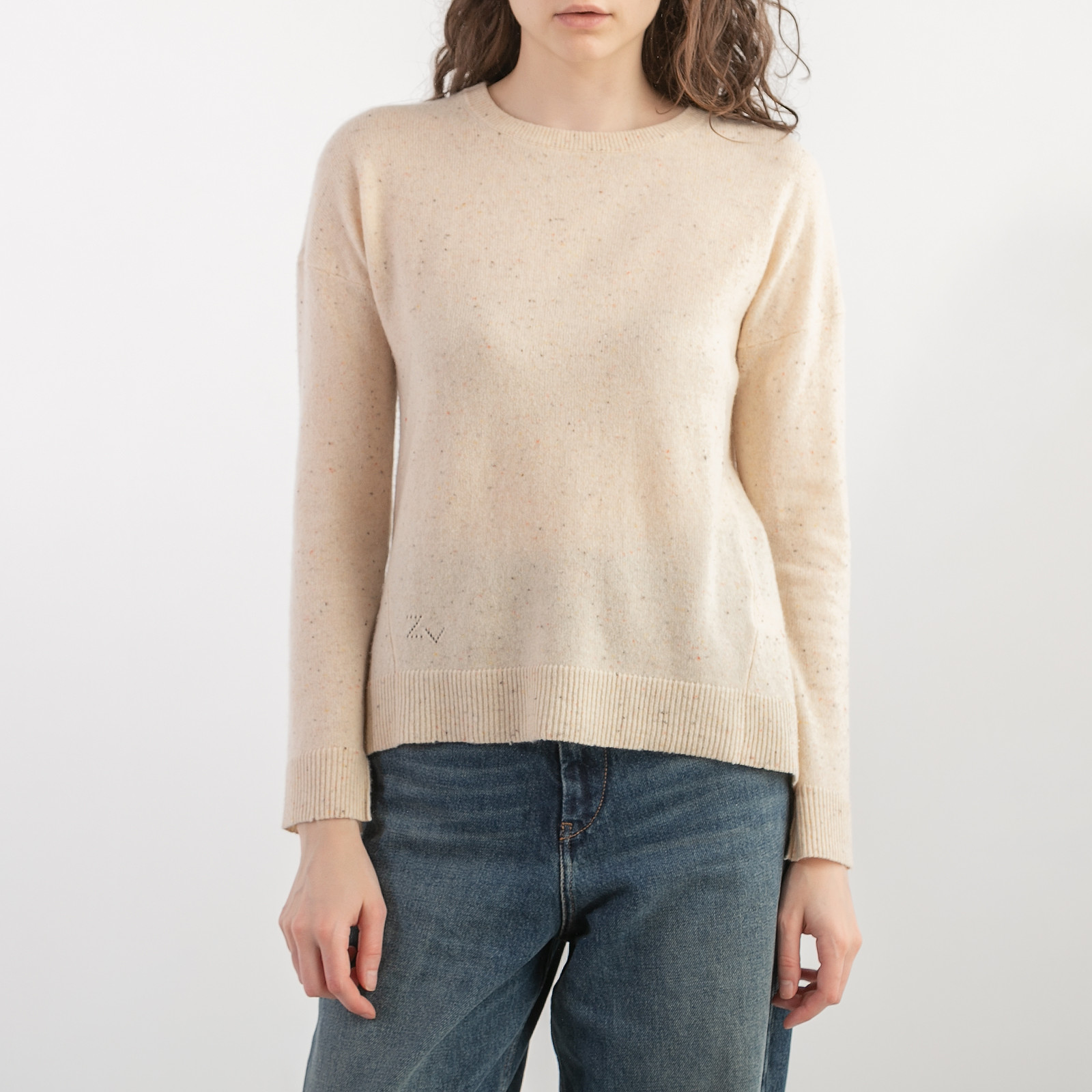 Джемпер бежевого цвета Zadig & Voltaire - фото из каталога магазина брендовой одежды Second Friend Store Джемпер Zadig & Voltaire - купить оригинал в секонд-хенде SFS - 1