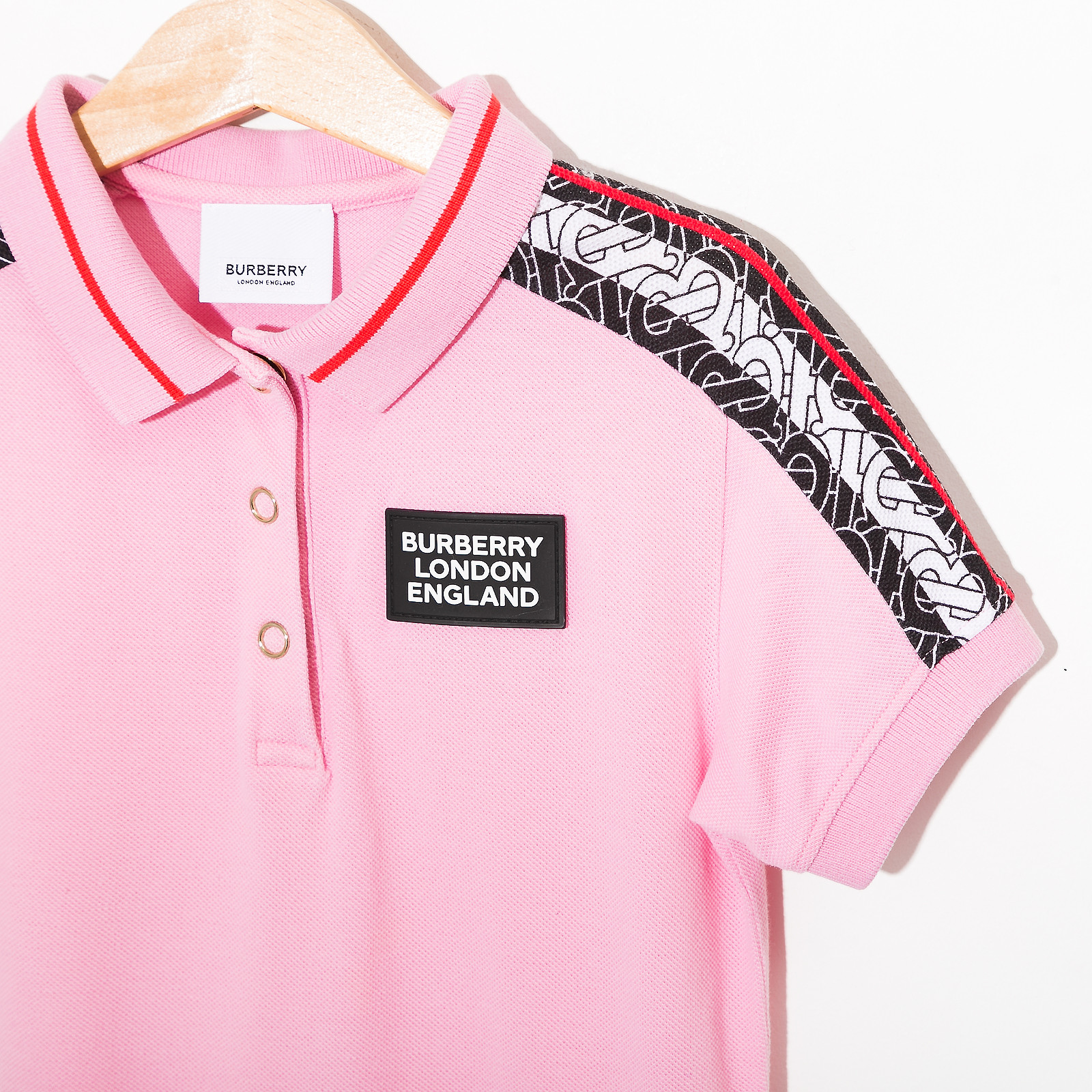 Платье розового цвета Burberry - фото из каталога магазина брендовой одежды Second Friend Store Платье Burberry - купить оригинал в секонд-хенде SFS - 3