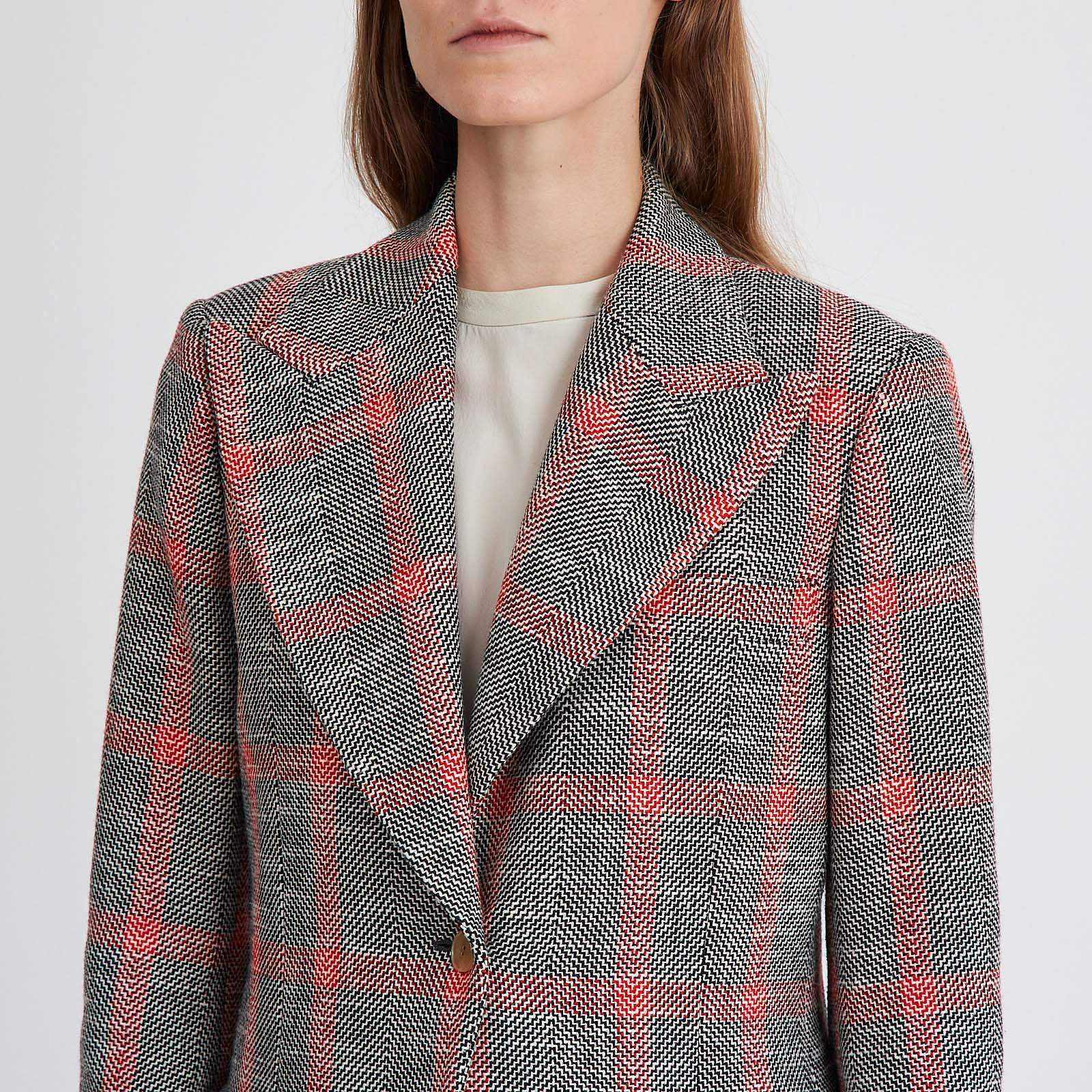 Пиджак серого цвета Gucci - фото из каталога магазина брендовой одежды Second Friend Store Пиджак Gucci - купить оригинал в секонд-хенде SFS - 4