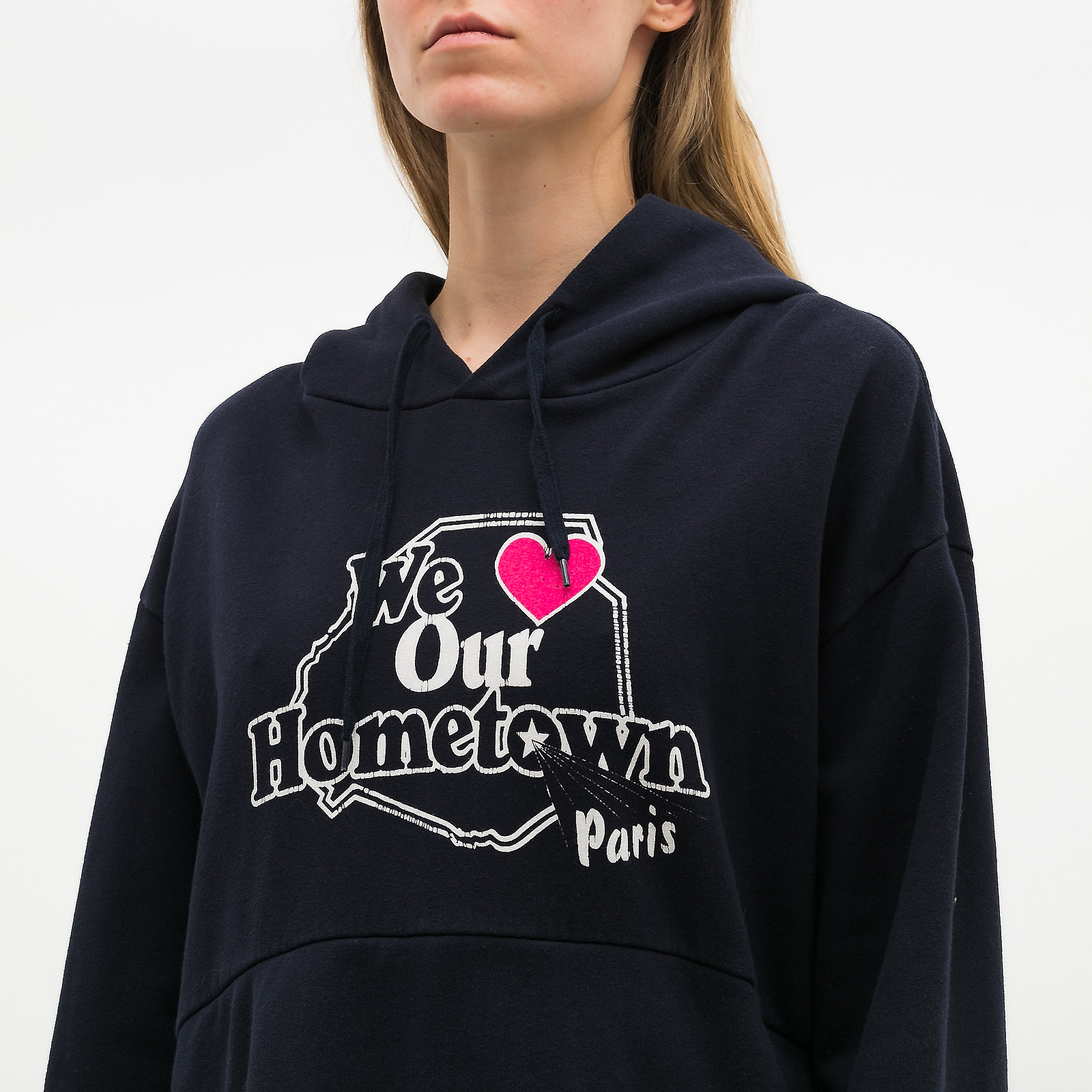 Худи синего цвета Vetements - фото из каталога магазина брендовой одежды Second Friend Store Худи Vetements - купить оригинал в секонд-хенде SFS - 4