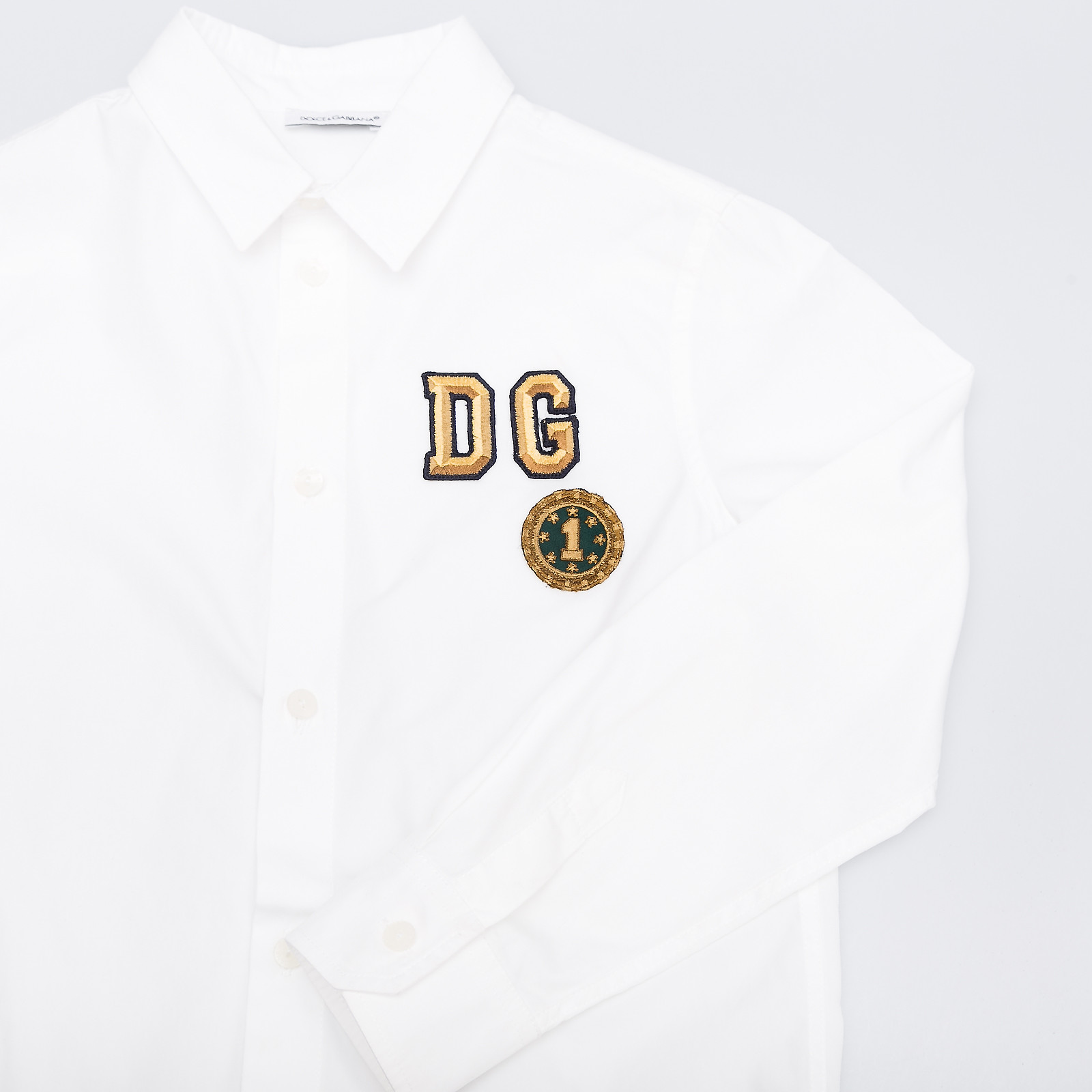 Рубашка белого цвета Dolce&Gabbana - фото из каталога магазина брендовой одежды Second Friend Store Рубашка Dolce&Gabbana - купить оригинал в секонд-хенде SFS - 3