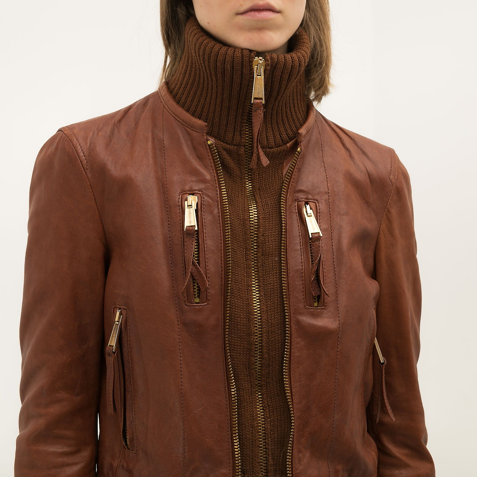 Кожаная куртка Dsquared2 - купить оригинал в секонд-хенде SFS - 4