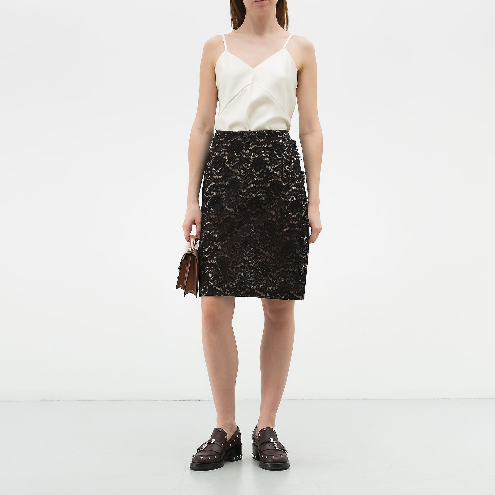 Юбка черного цвета N21 - фото из каталога магазина брендовой одежды Second Friend Store Юбка N21 - купить оригинал в секонд-хенде SFS - 2