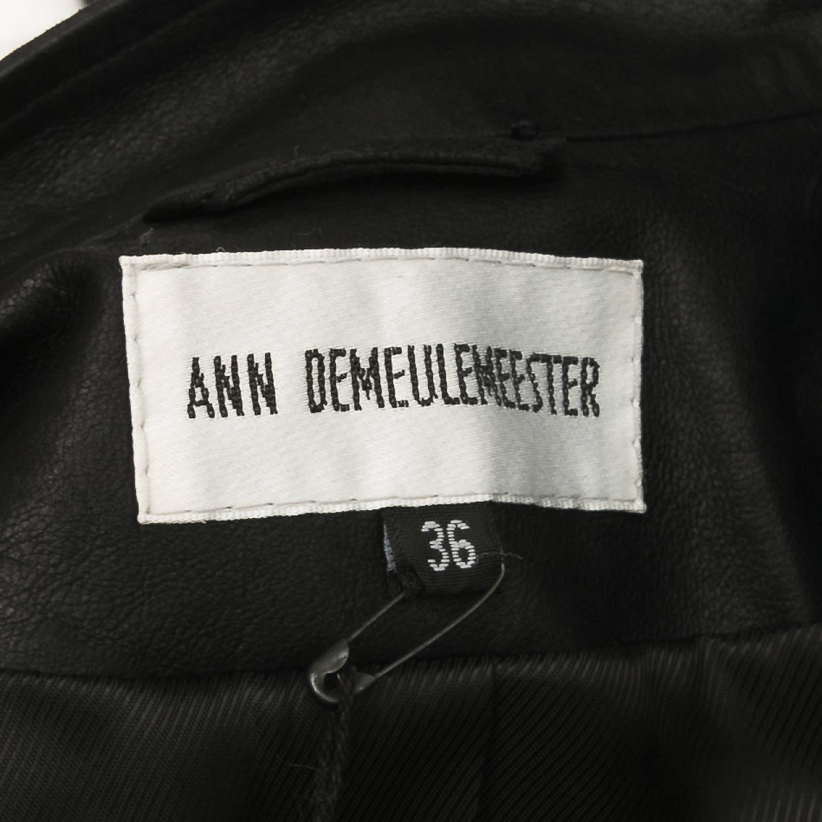 Кожаная куртка Ann Demeulemeester - купить оригинал в секонд-хенде SFS