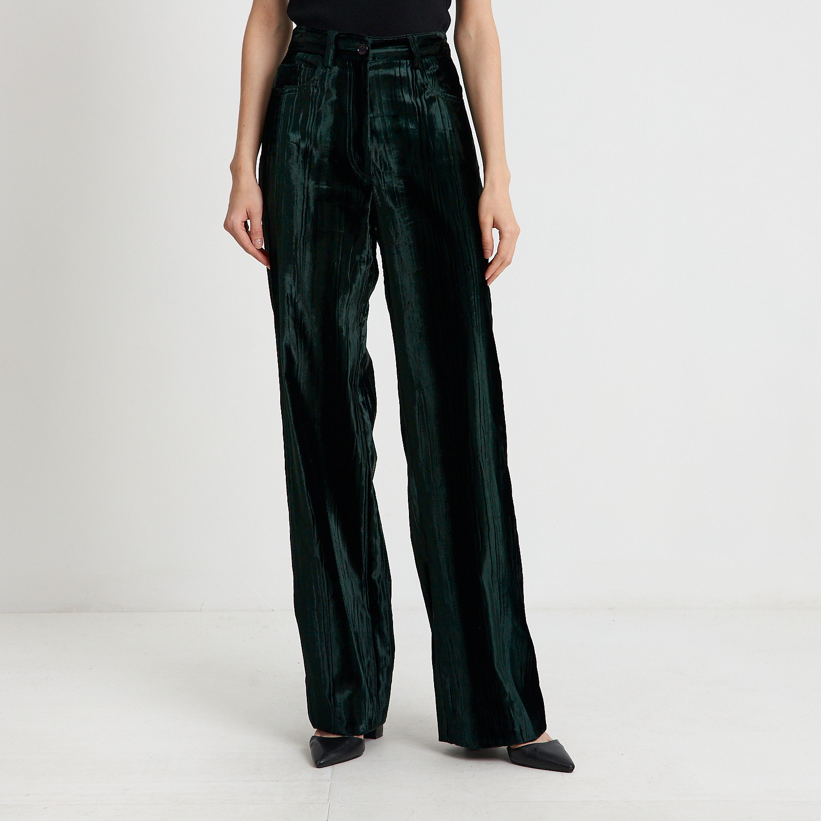 Костюм зеленого цвета Dries Van Noten - фото из каталога магазина брендовой одежды Second Friend Store Костюм Dries Van Noten - купить оригинал в секонд-хенде SFS - 6