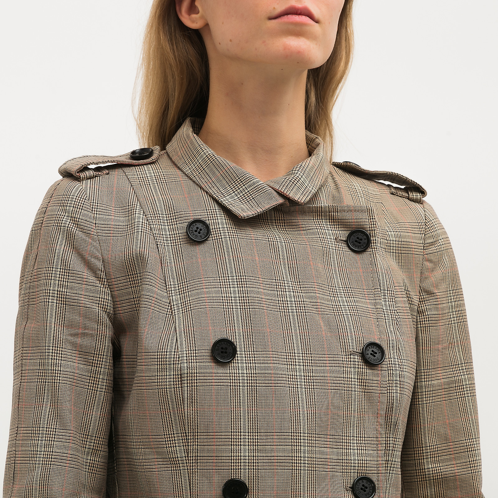 Плащ бежевого цвета Dolce&Gabbana - фото из каталога магазина брендовой одежды Second Friend Store Плащ Dolce&Gabbana - купить оригинал в секонд-хенде SFS - 4