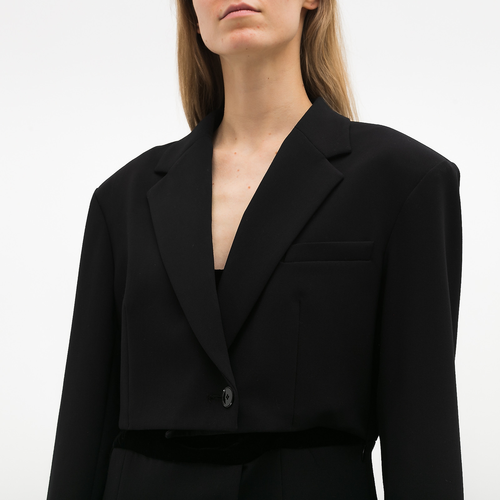 Платье черного цвета Sandro - фото из каталога магазина брендовой одежды Second Friend Store Платье Sandro - купить оригинал в секонд-хенде SFS - 4