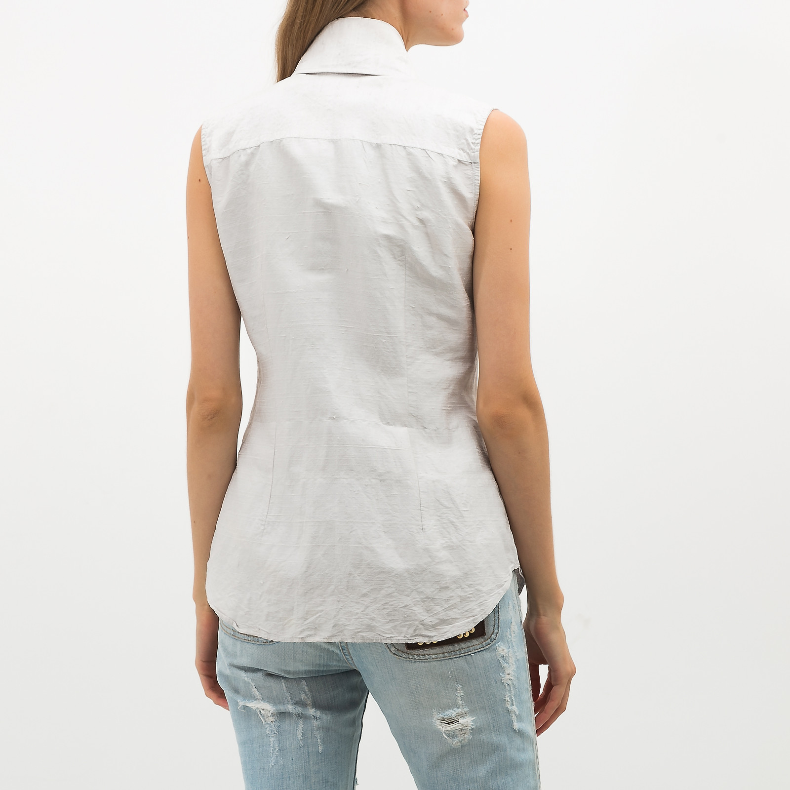 Топ серого цвета Dolce&Gabbana - фото из каталога магазина брендовой одежды Second Friend Store Топ Dolce&Gabbana - купить оригинал в секонд-хенде SFS - 3