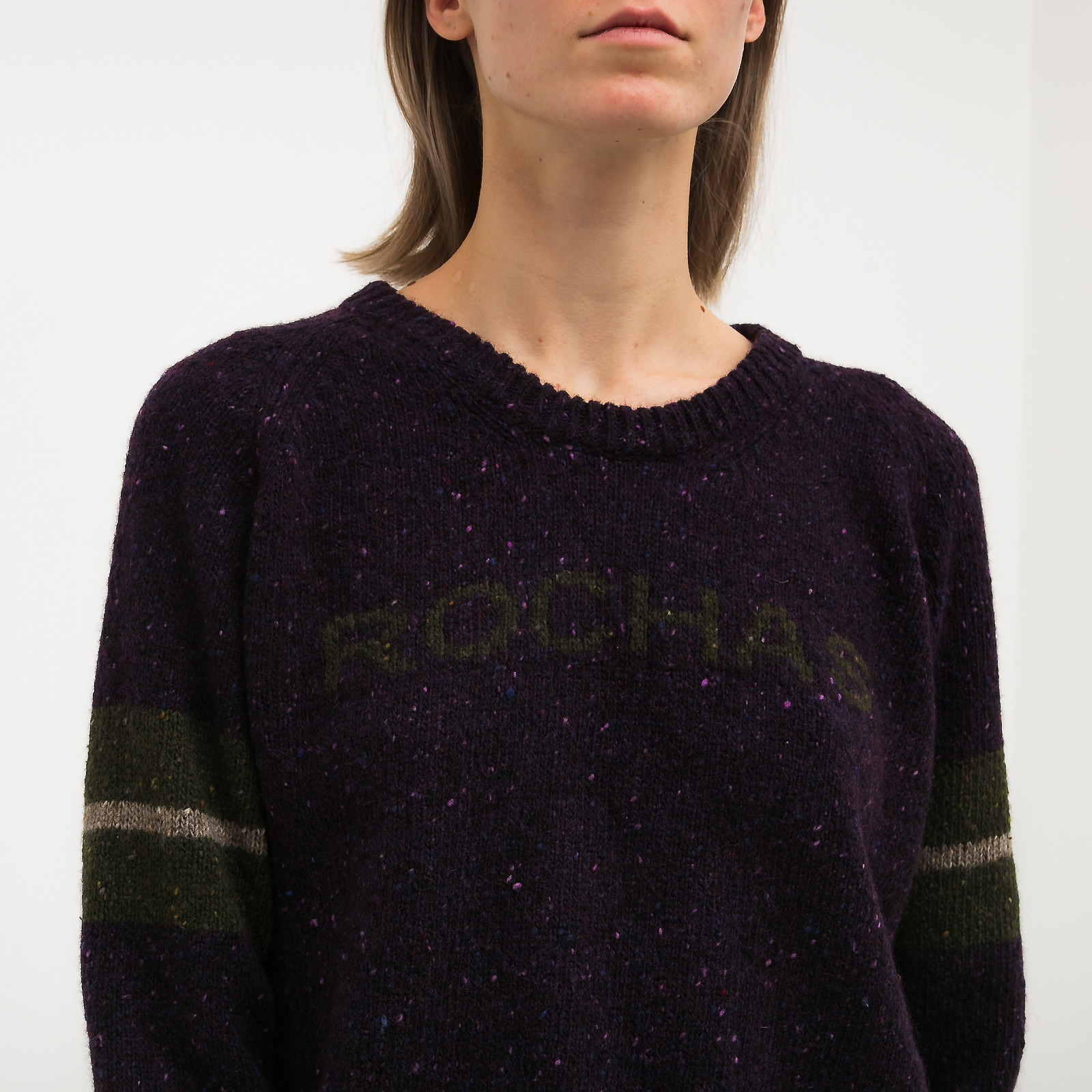 Свитер фиолетового цвета Rochas - фото из каталога магазина брендовой одежды Second Friend Store Свитер Rochas - купить оригинал в секонд-хенде SFS - 3