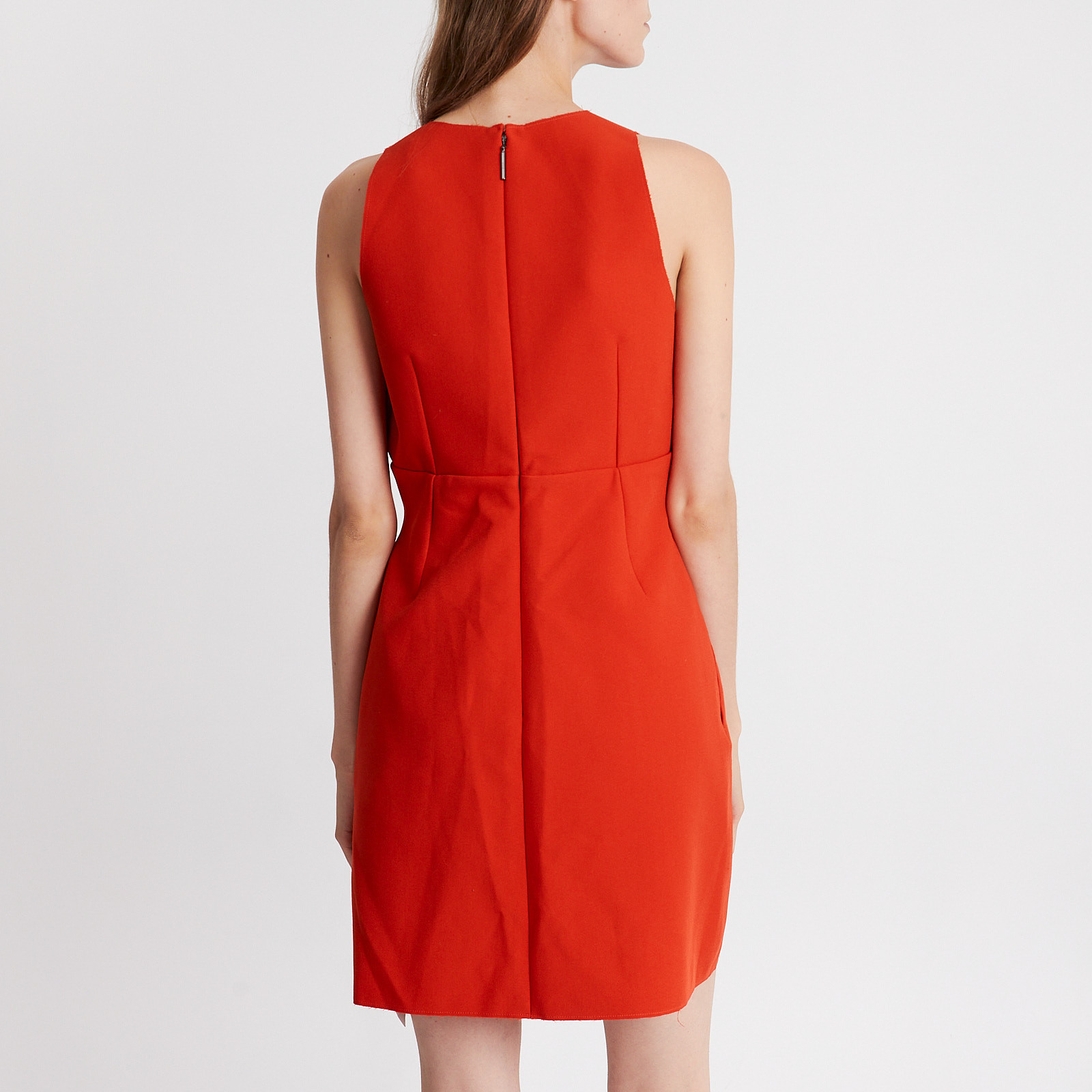 Платье  красного цвета MSGM - фото из каталога магазина брендовой одежды Second Friend Store Платье MSGM - купить оригинал в секонд-хенде SFS - 3