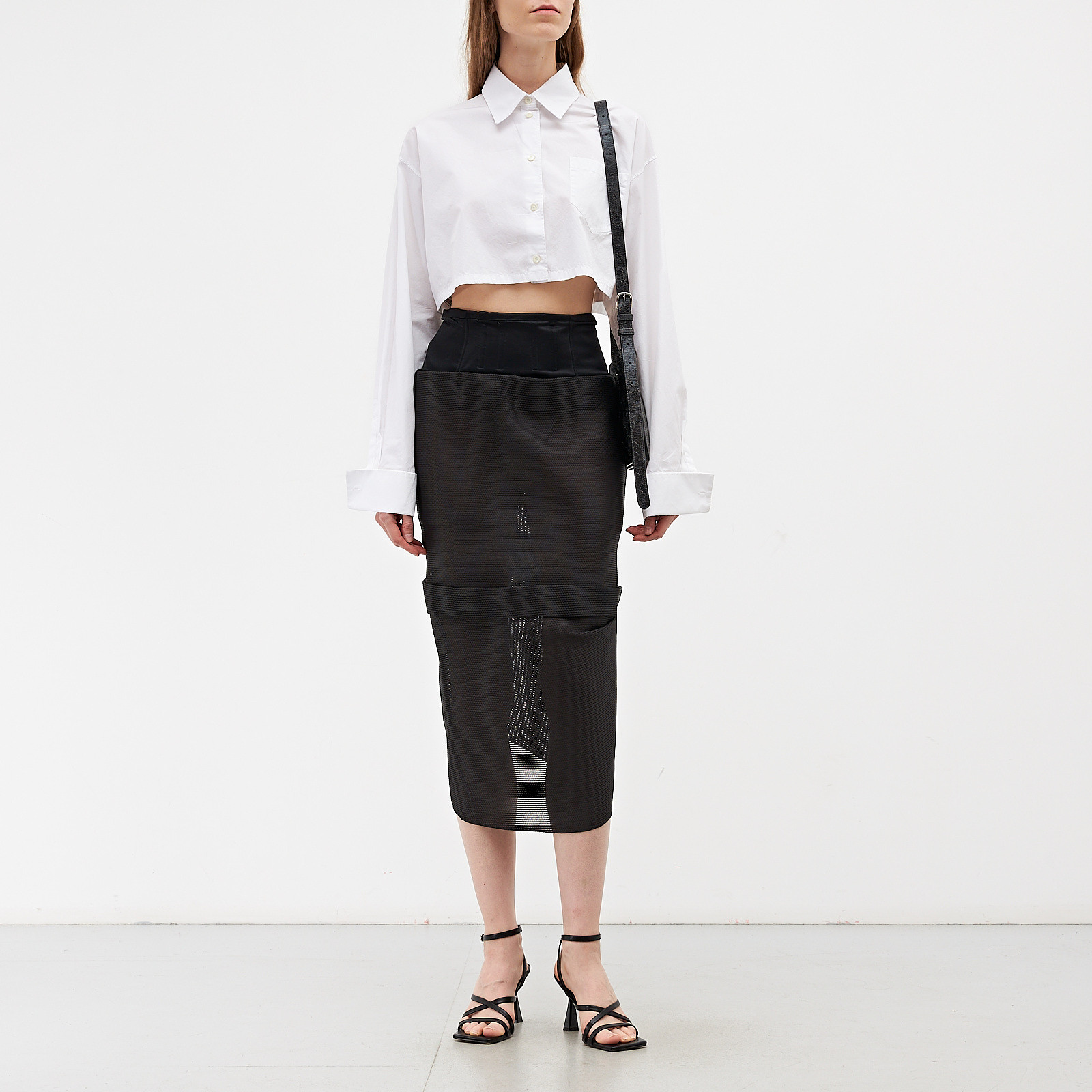 Юбка черного цвета Acne Studios - фото из каталога магазина брендовой одежды Second Friend Store Юбка Acne Studios - купить оригинал в секонд-хенде SFS - 2