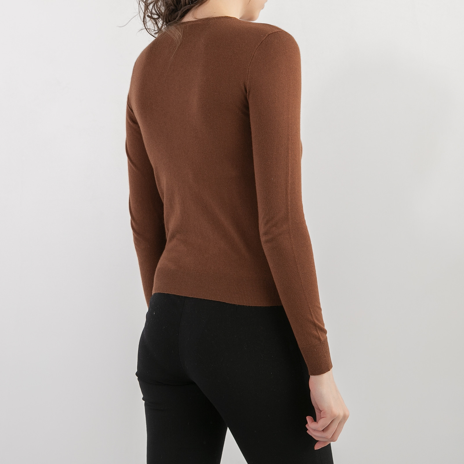 Кардиган коричневого цвета Ralph Lauren - фото из каталога магазина брендовой одежды Second Friend Store Кардиган Ralph Lauren - купить оригинал в секонд-хенде SFS - 2