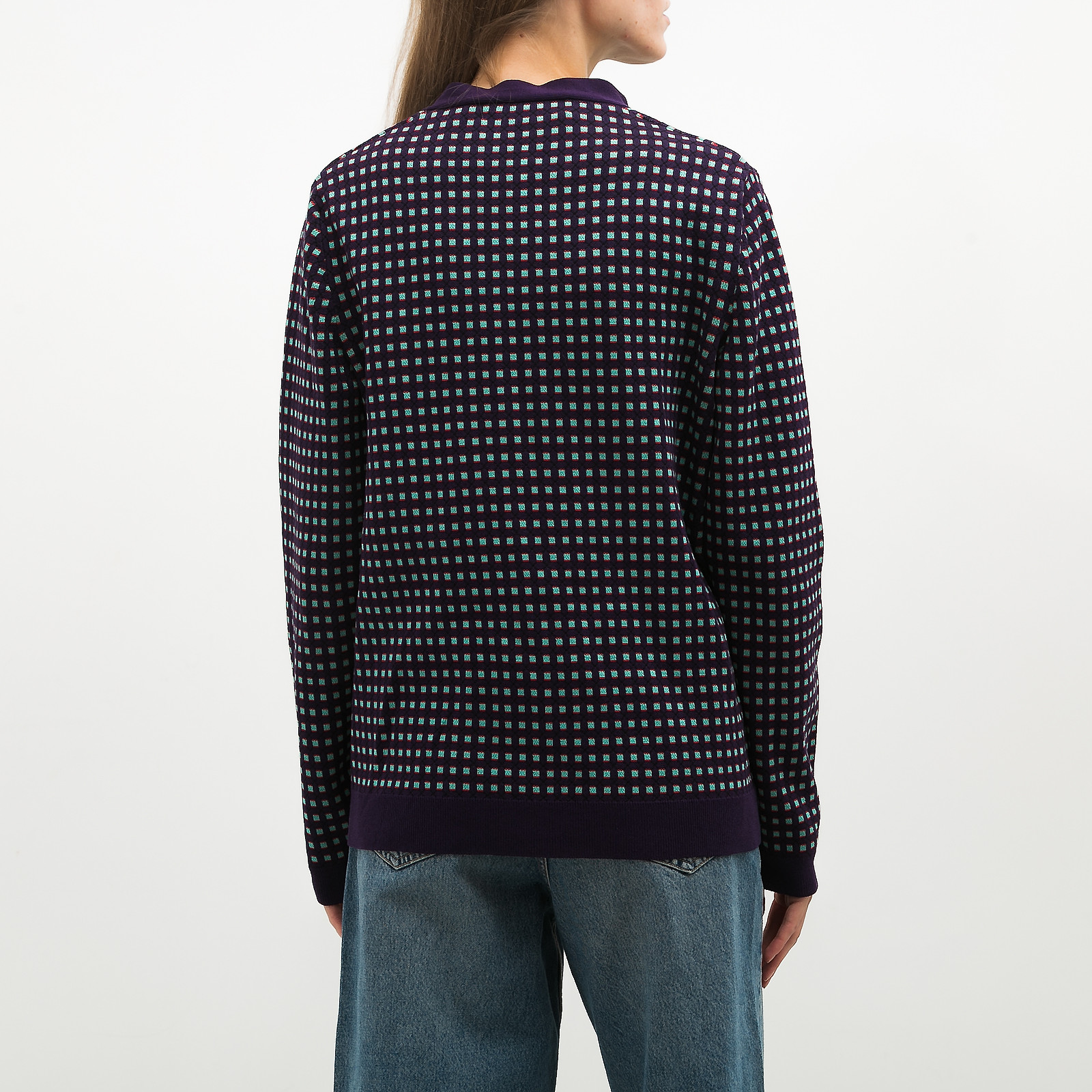 Кардиган фиолетового цвета Marni - фото из каталога магазина брендовой одежды Second Friend Store Кардиган Marni - купить оригинал в секонд-хенде SFS - 2