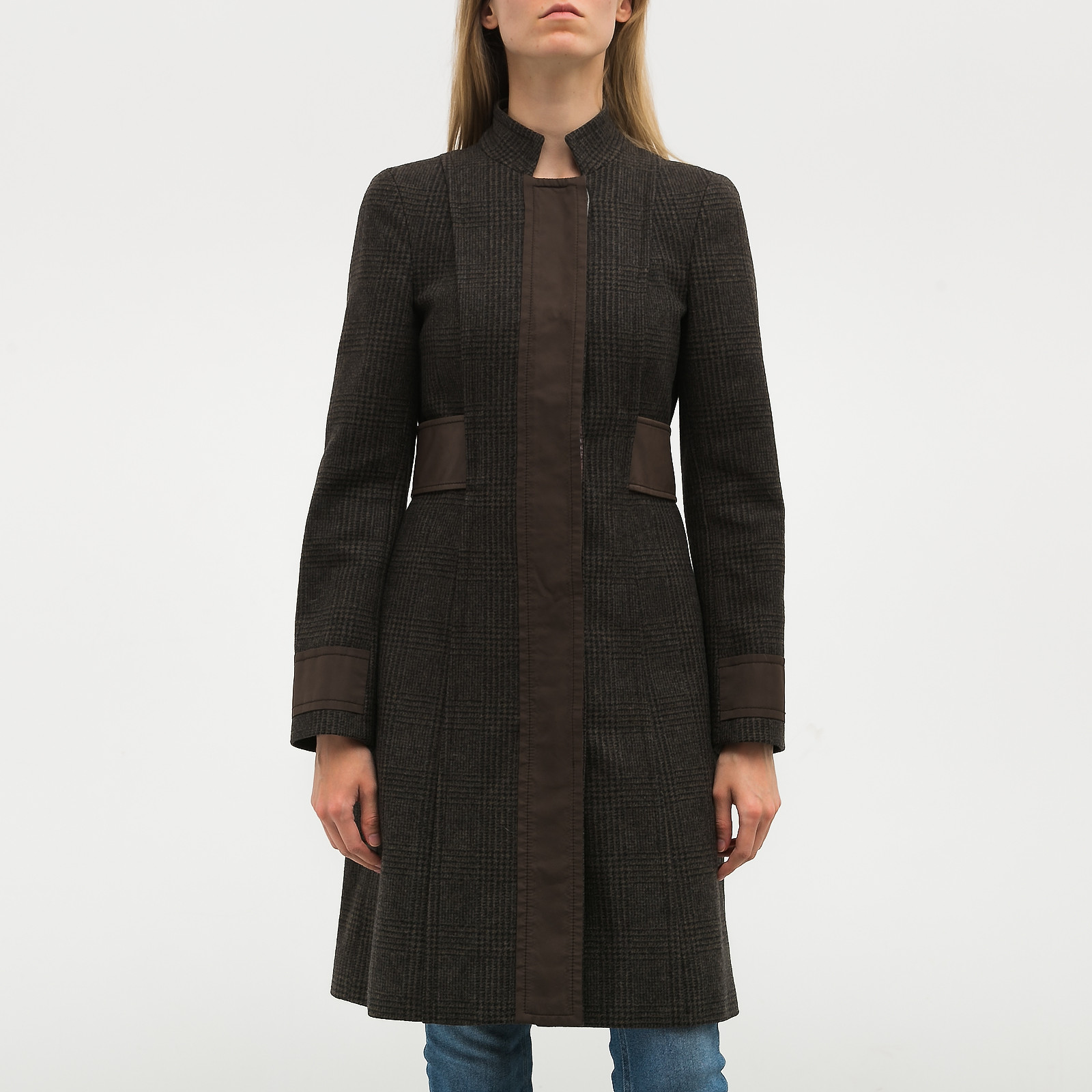 Пальто серого цвета Etro - фото из каталога магазина брендовой одежды Second Friend Store Пальто Etro - купить оригинал в секонд-хенде SFS - 1