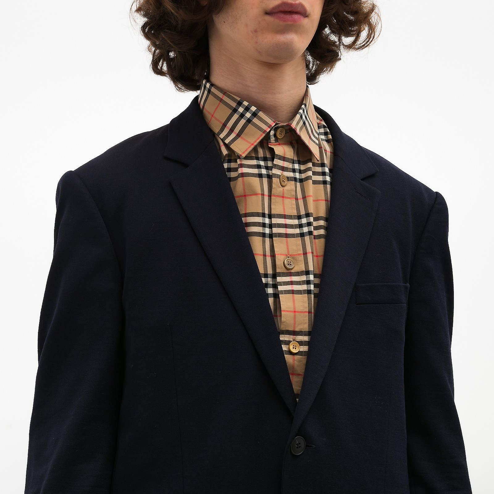 Пиджак синего цвета Kenzo - фото из каталога магазина брендовой одежды Second Friend Store Пиджак Kenzo - купить оригинал в секонд-хенде SFS - 4