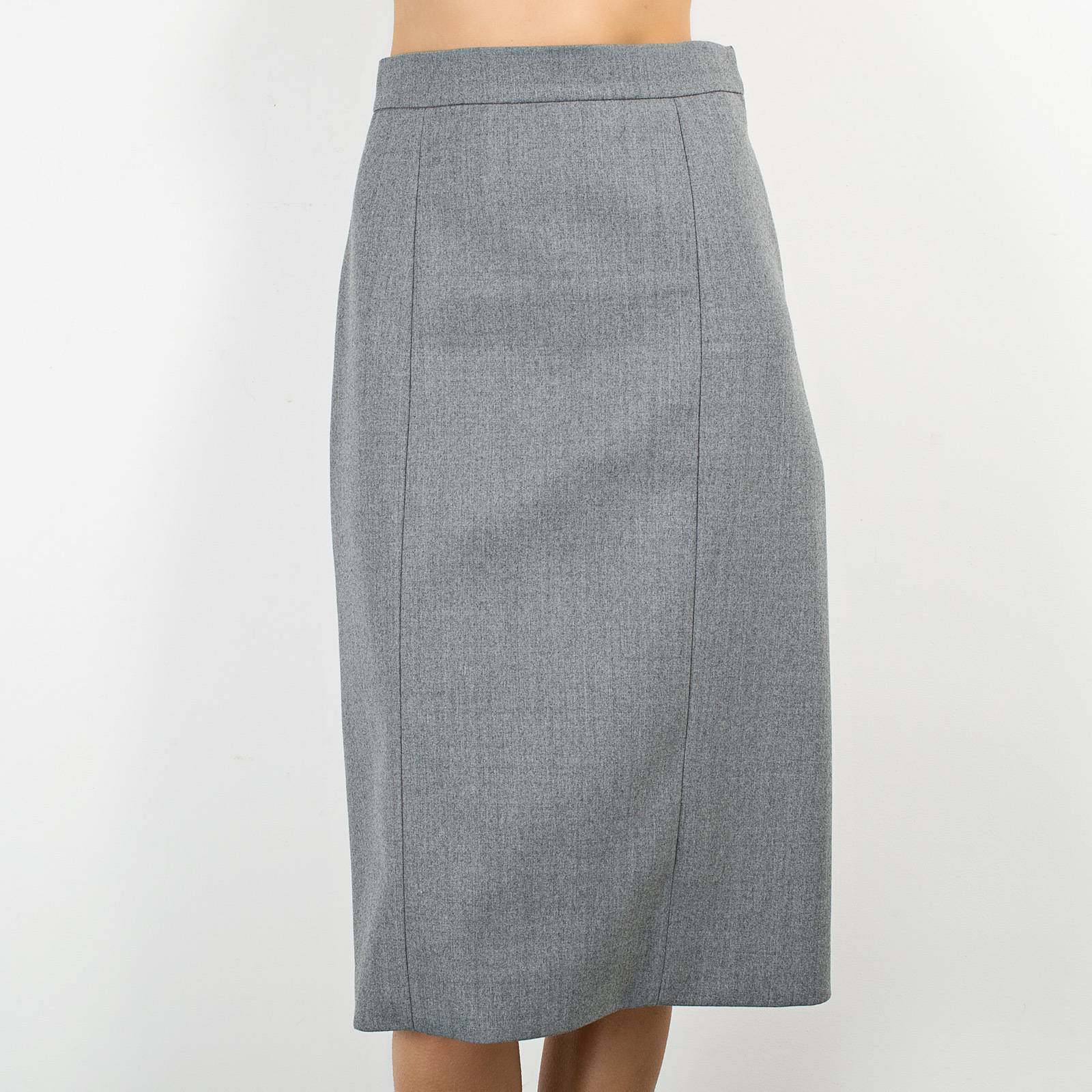 Юбка серого цвета Cos - фото из каталога магазина брендовой одежды Second Friend Store Юбка Cos - купить оригинал в секонд-хенде SFS - 1