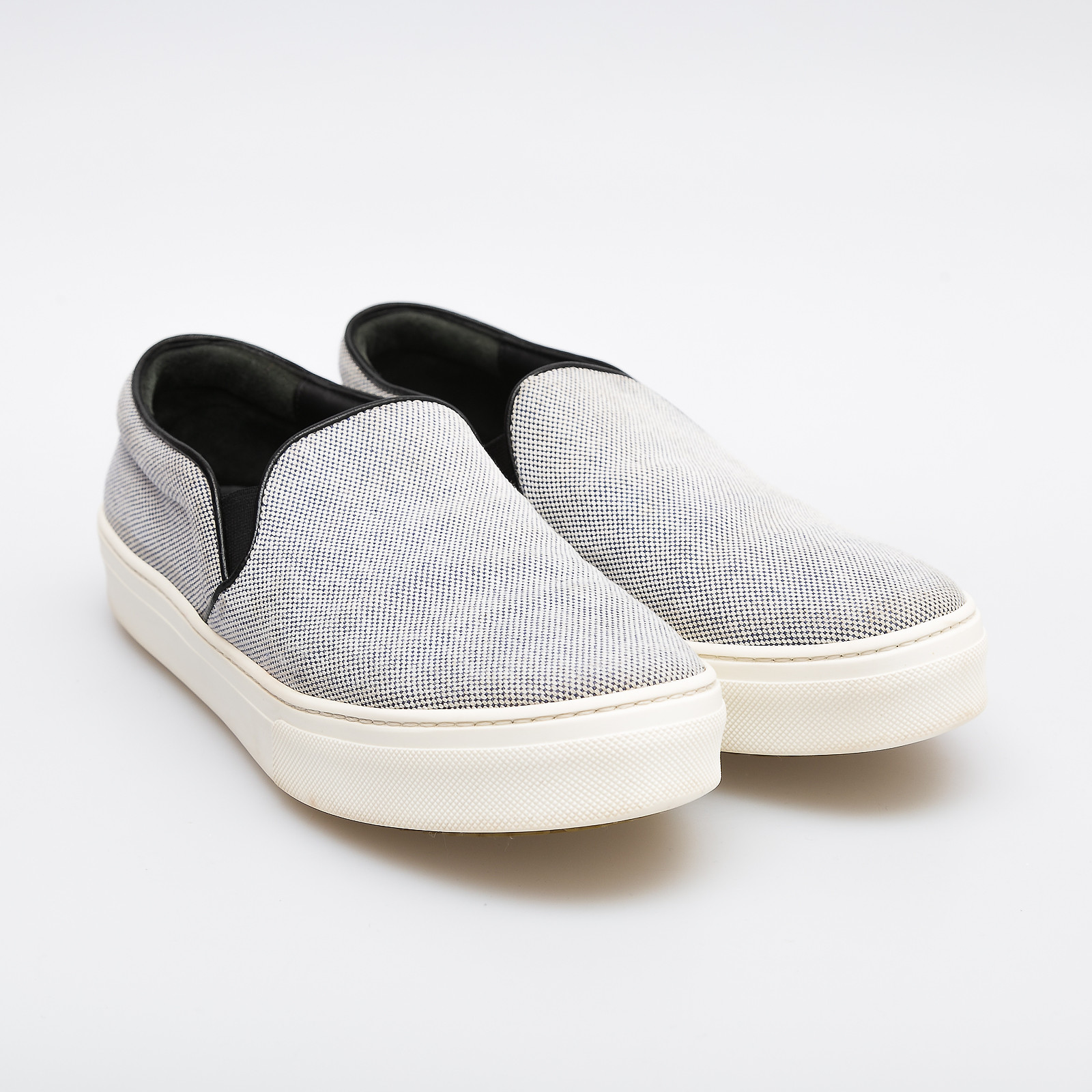 Слипоны голубого цвета Celine - фото из каталога магазина брендовой одежды Second Friend Store Слипоны Celine - купить оригинал в секонд-хенде SFS - 2