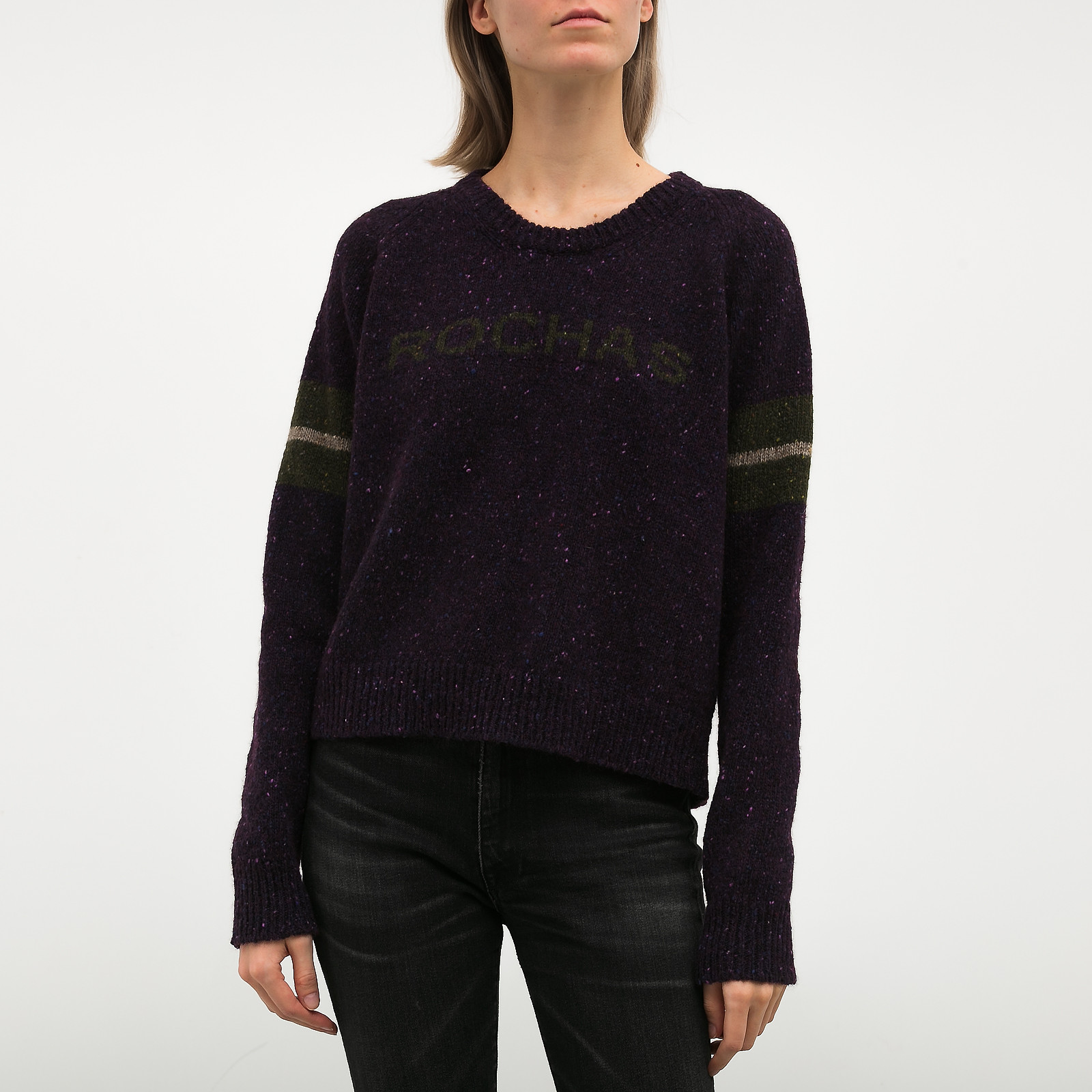 Свитер фиолетового цвета Rochas - фото из каталога магазина брендовой одежды Second Friend Store Свитер Rochas - купить оригинал в секонд-хенде SFS - 1